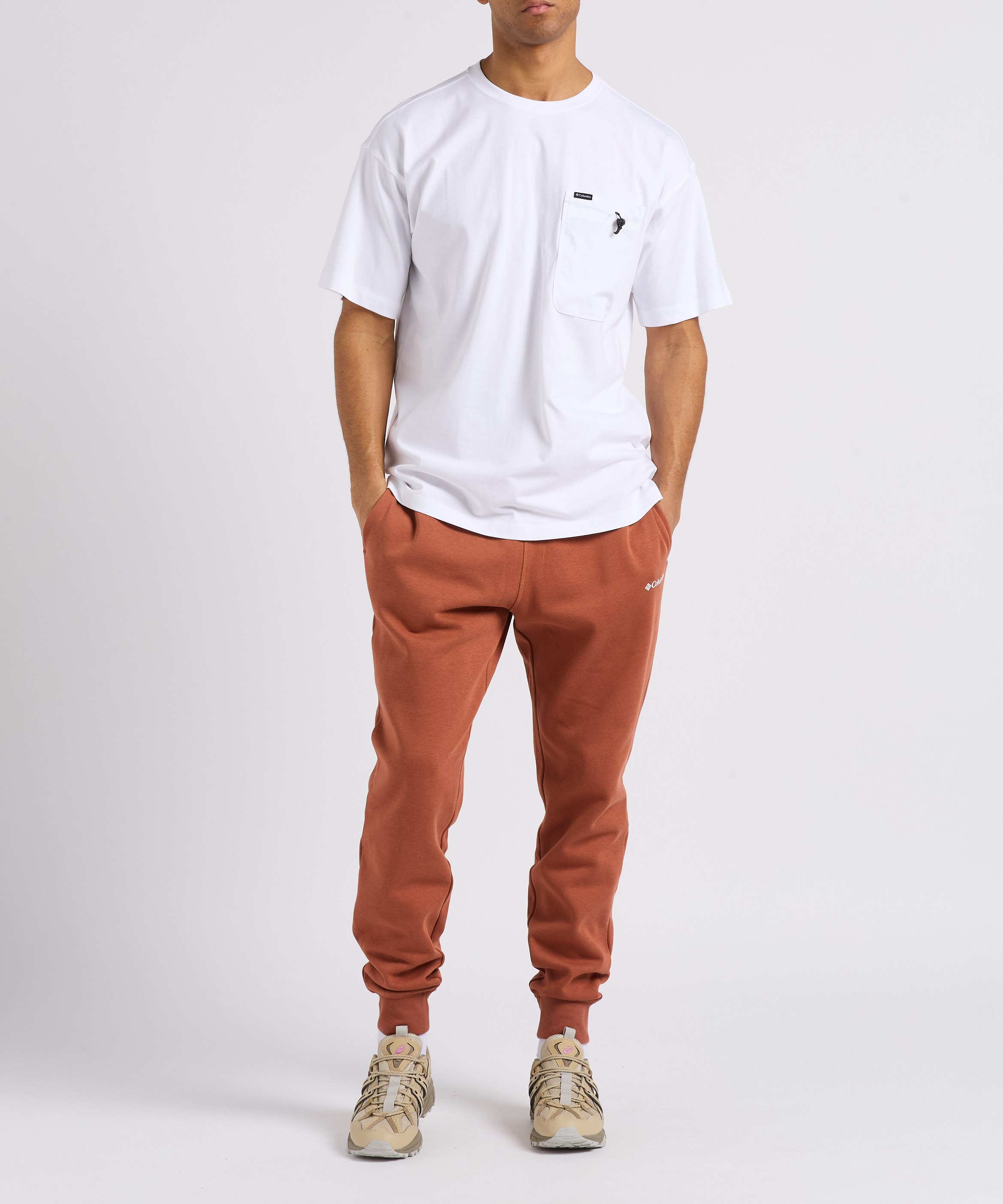 Tee-shirt col rond en coton COLUMBIA Blanc