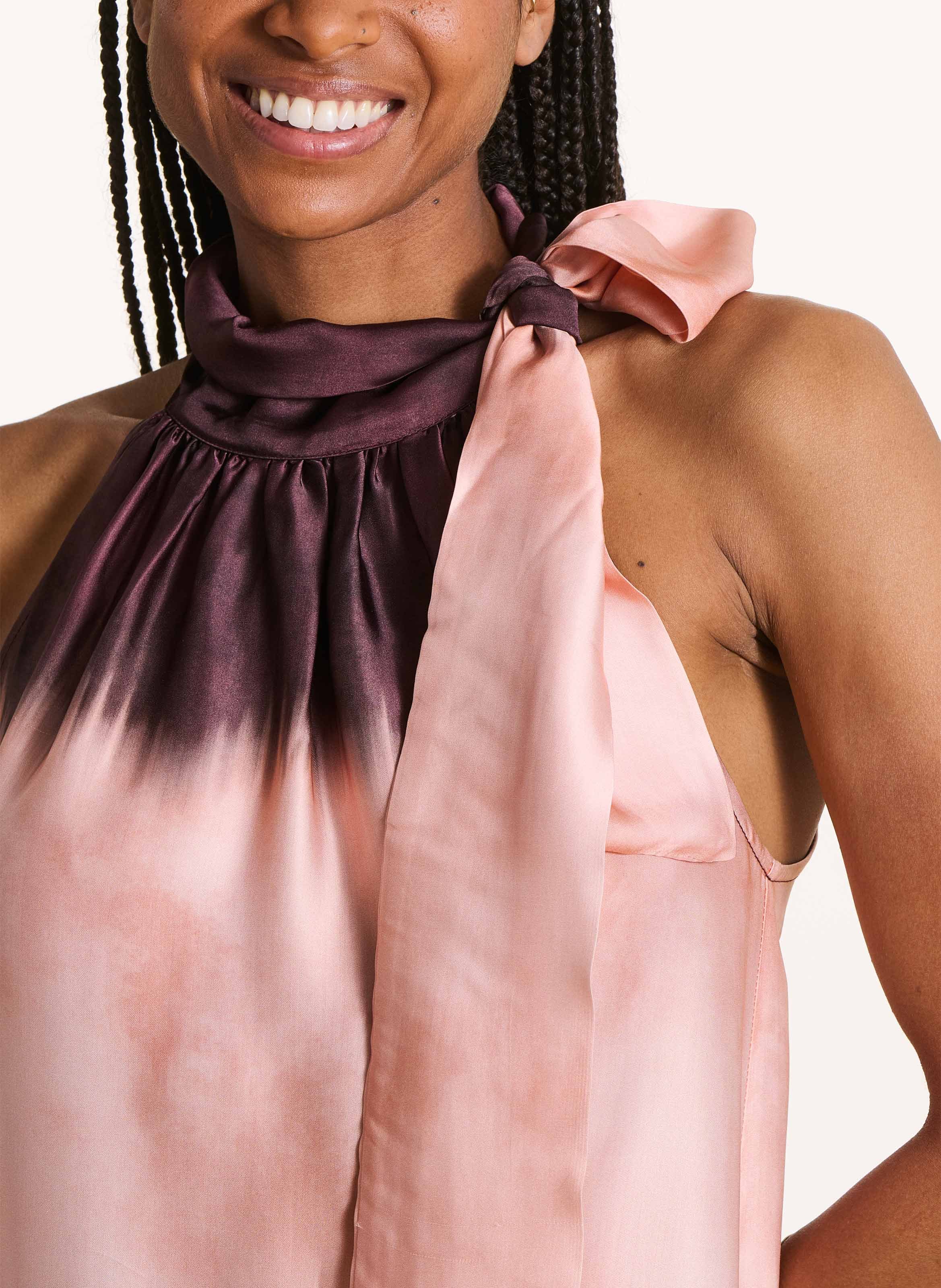 Robe midi tie and dye LA FEE MARABOUTEE Rose