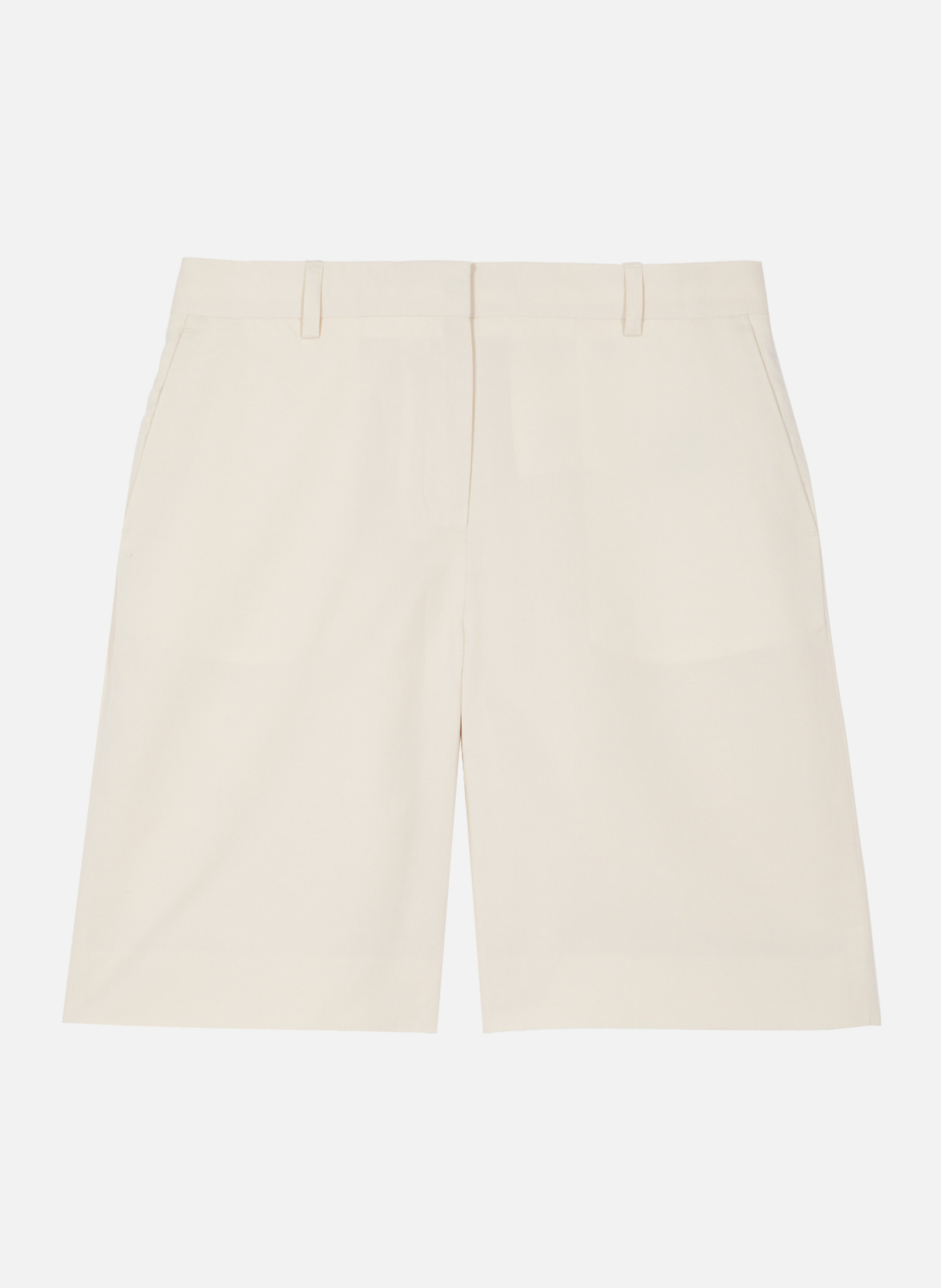 Linen and cotton Bermuda shorts THE KOOPLES Beige