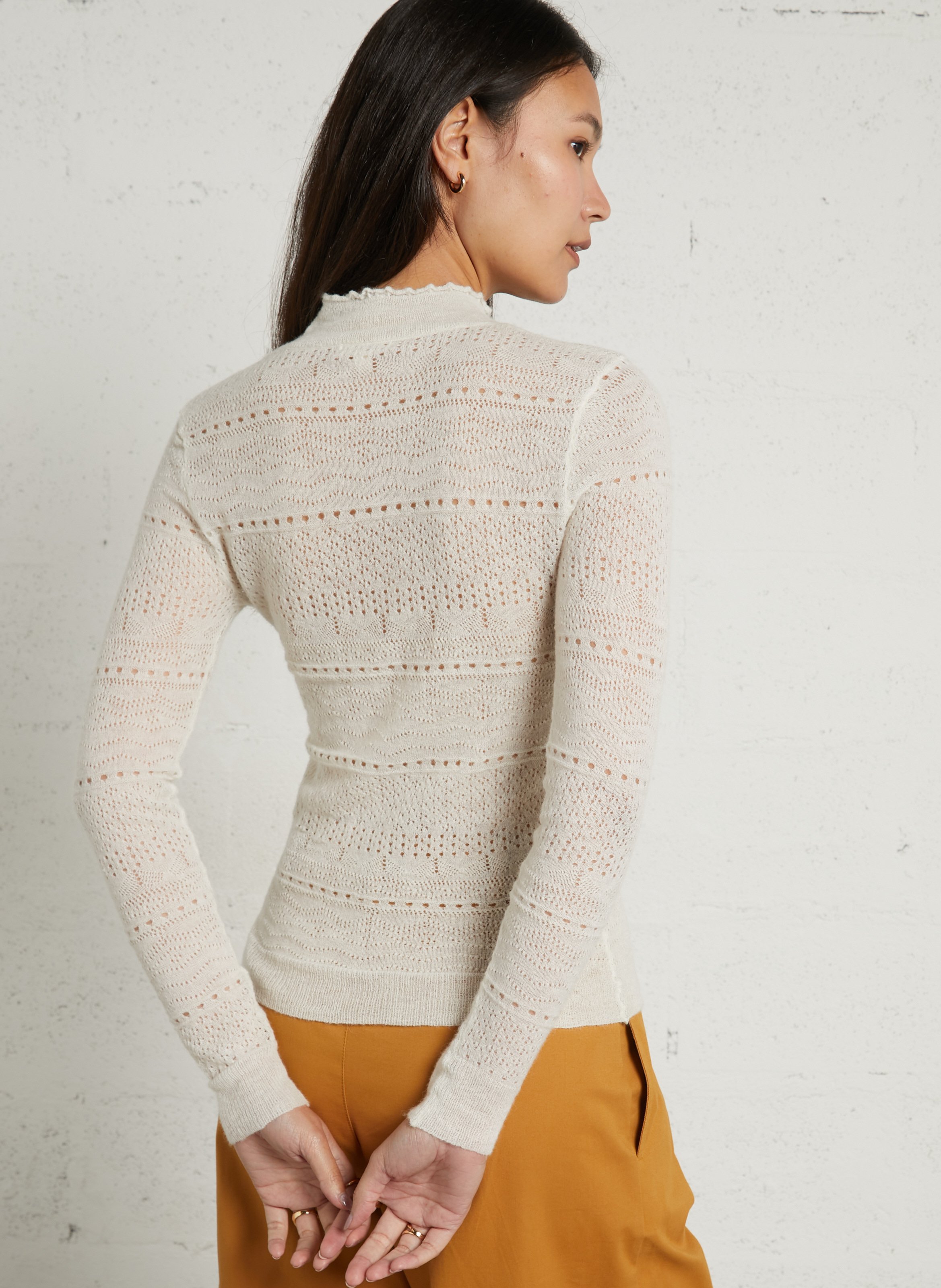 Pull col montant LOUISE MISHA Beige