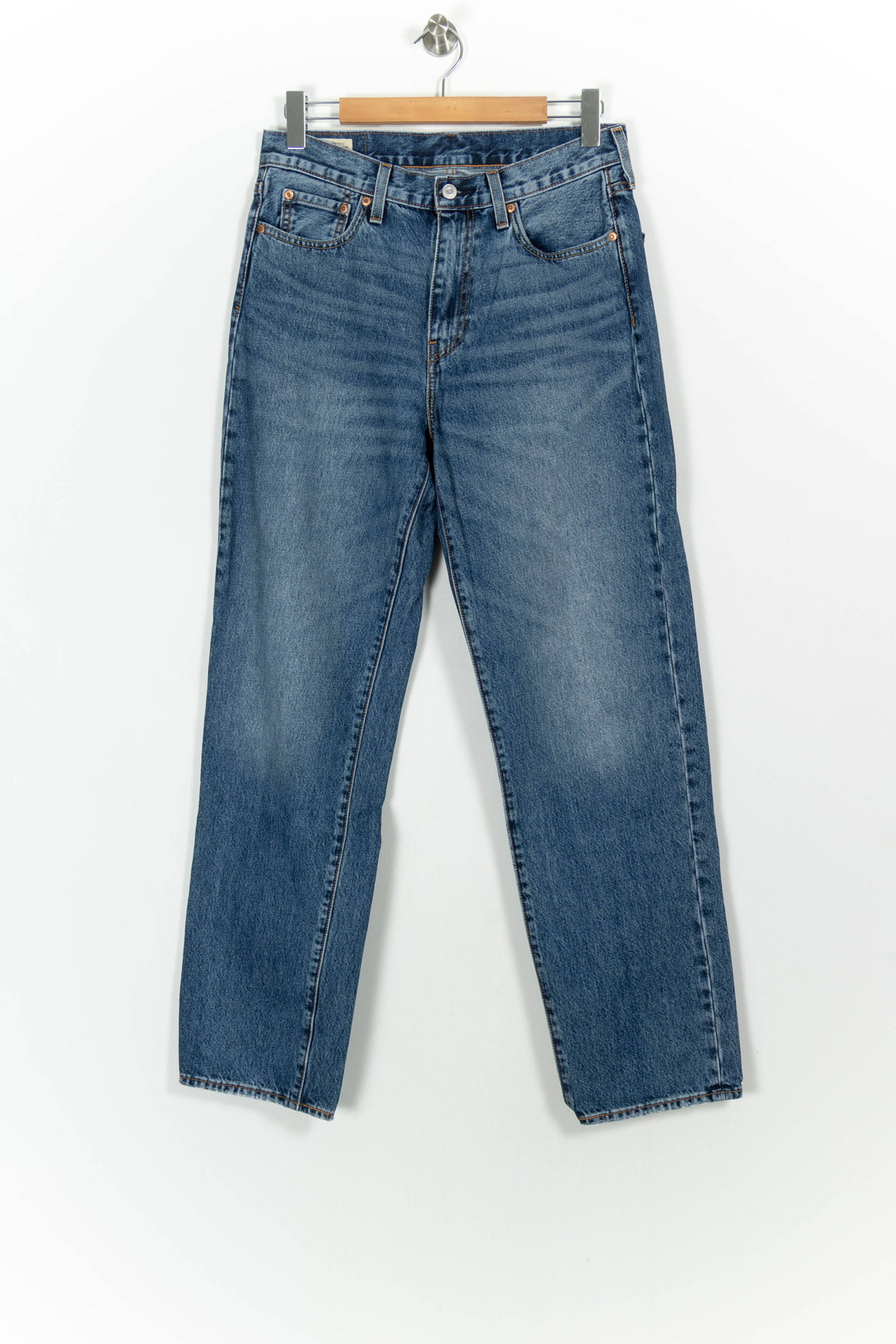 Cropped slim jeans with studs LEVI'S - Seconde main Blue