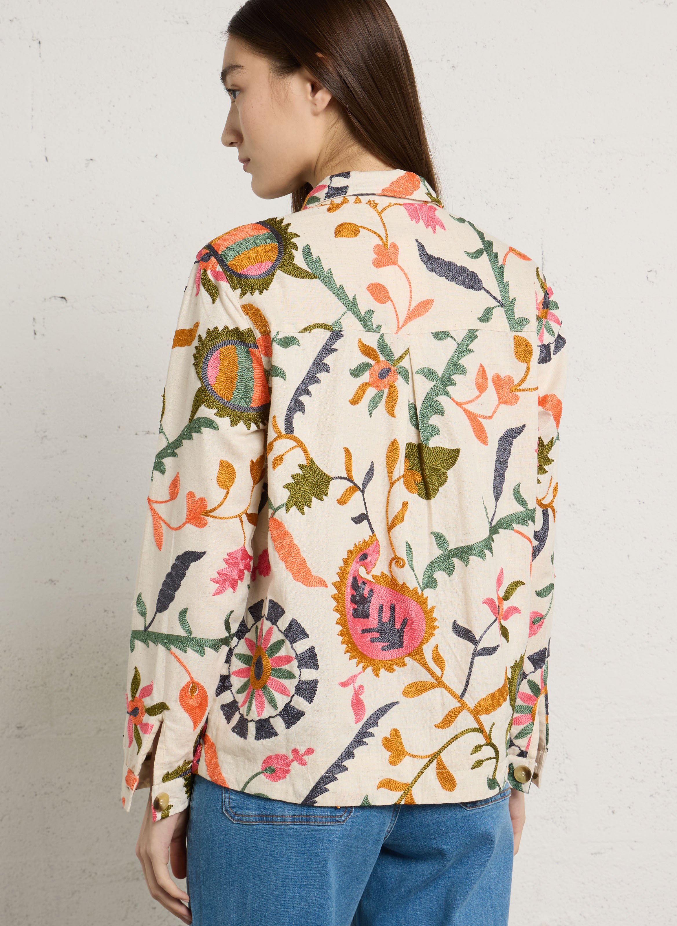 Cotton jacket with classic collar LA PETITE ETOILE Multicolored