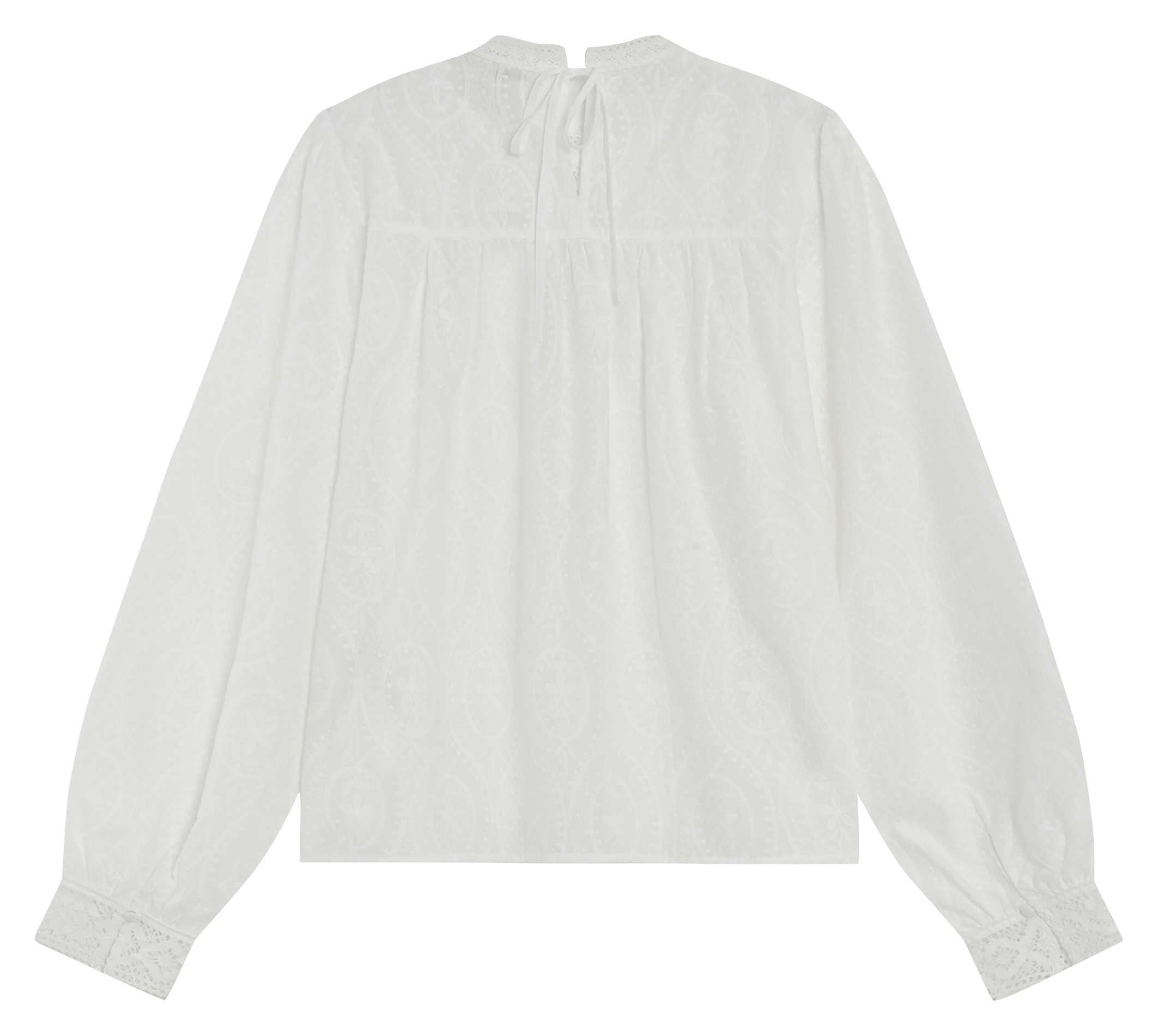 Blouse droite en coton GRACE ET MILA Blanc