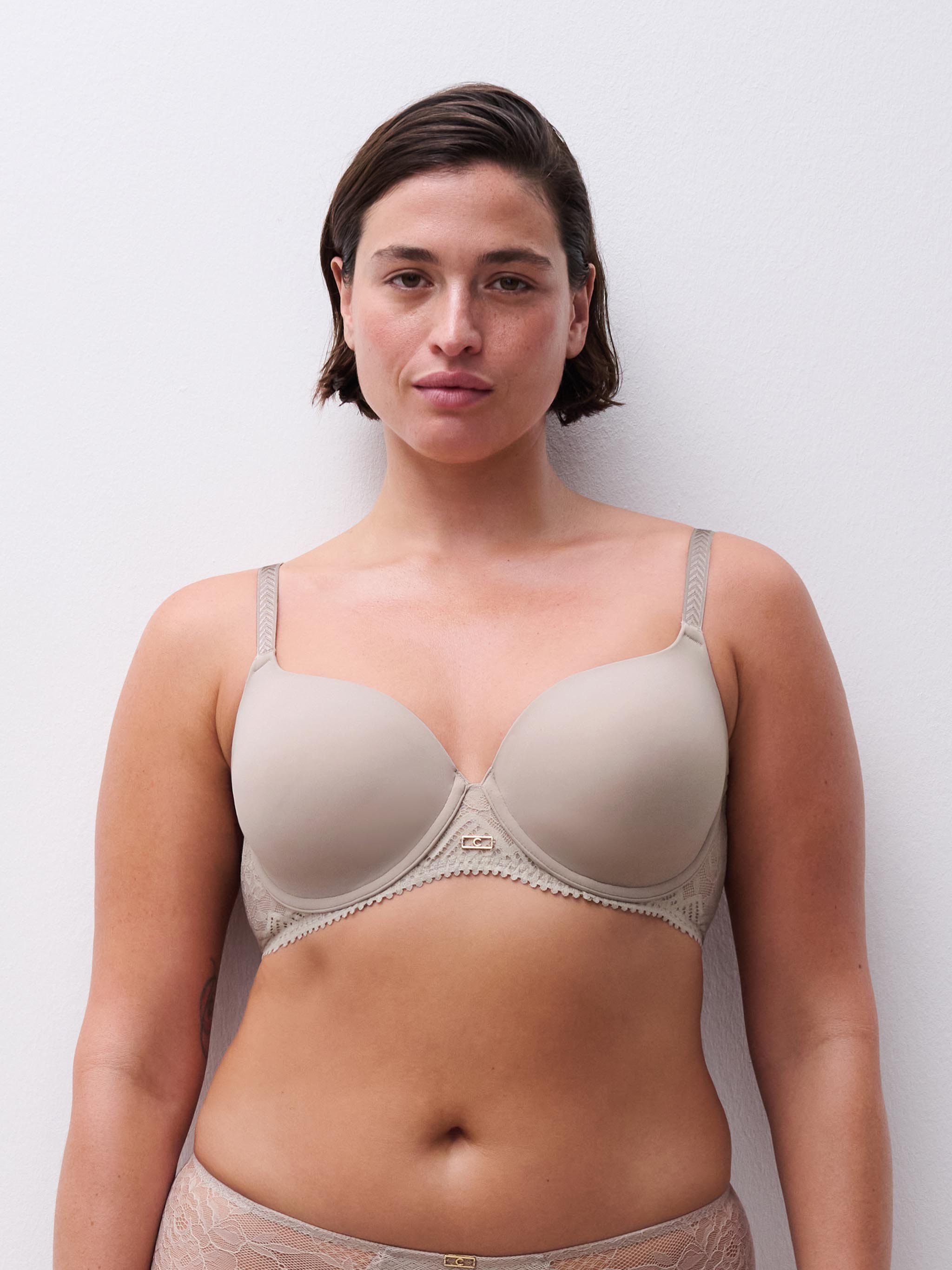 Full-cup bra CHANTELLE Brown