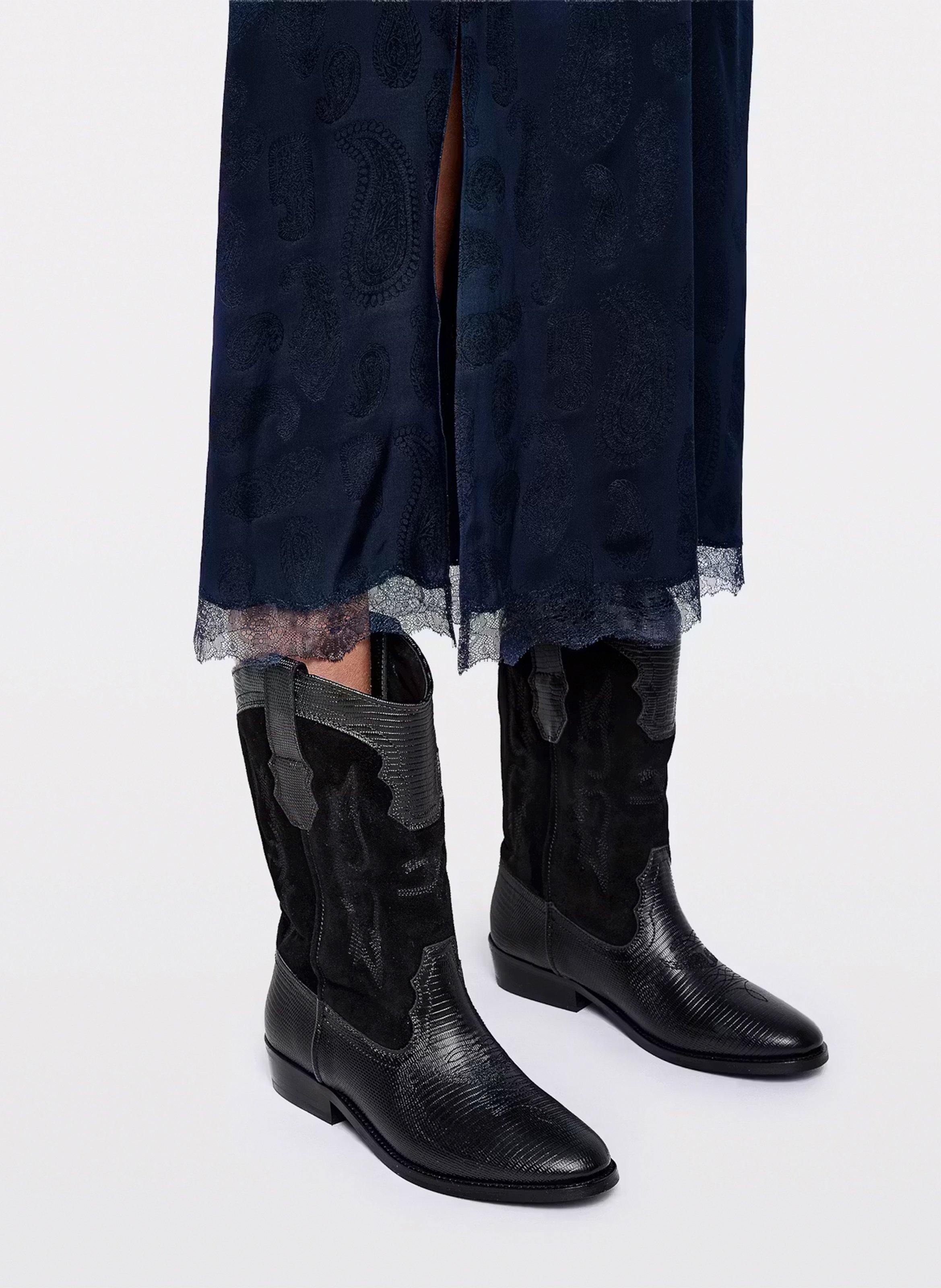 Bottes en cuir ZADIG&VOLTAIRE Noir