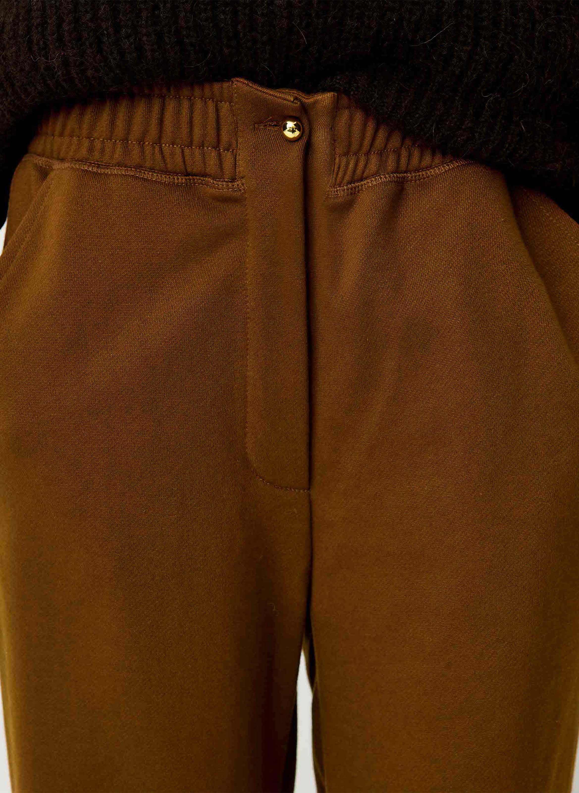 Jogging ample taille haute SESSUN Marron