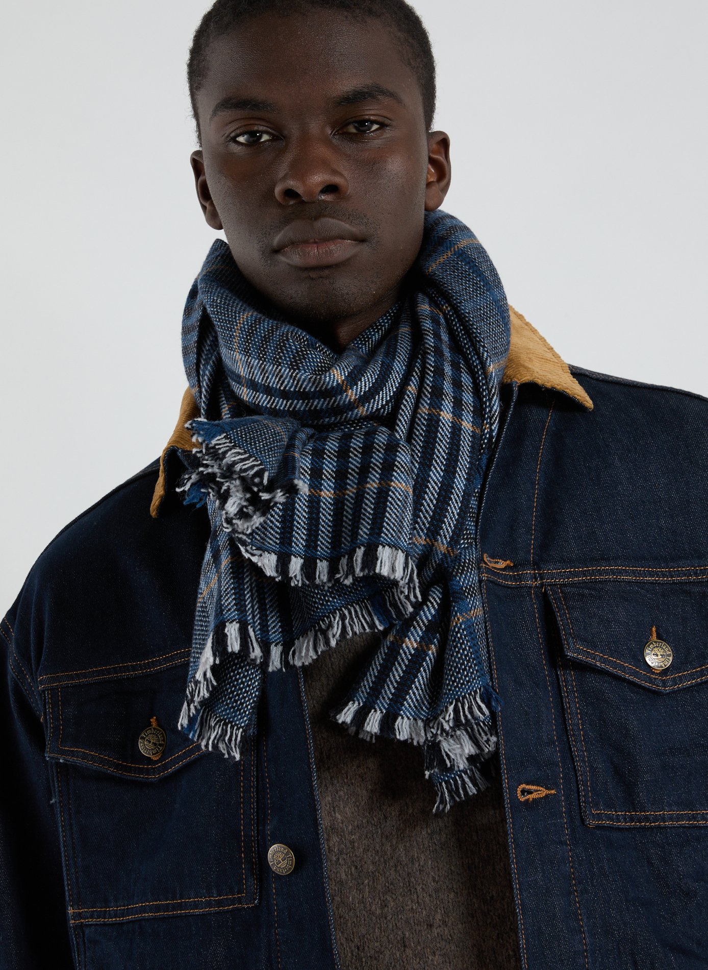Checked scarf SAISON 1865 Multicolored