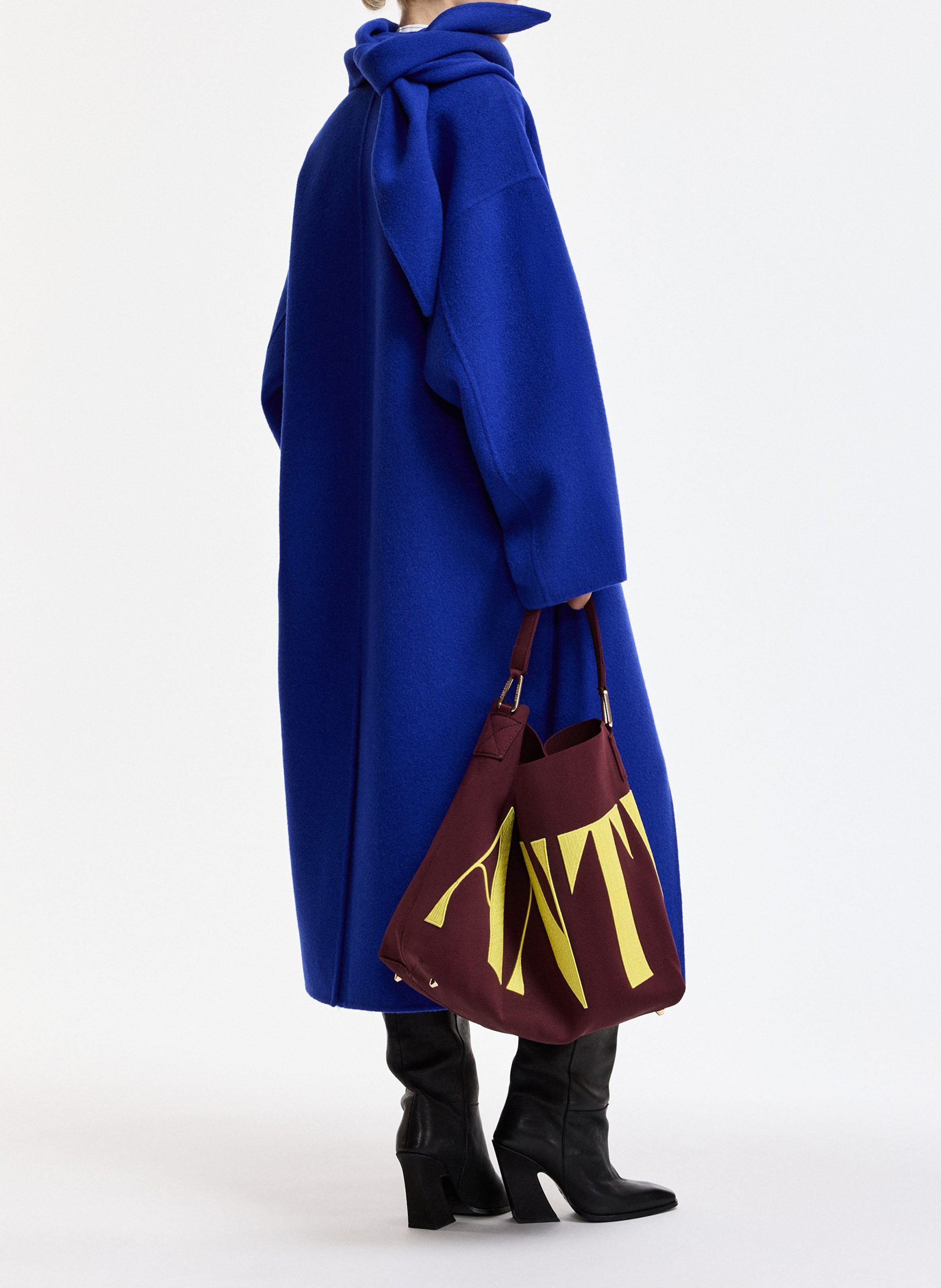 Abrigo oversize de lana y cachemira ESSENTIEL ANTWERP Azul