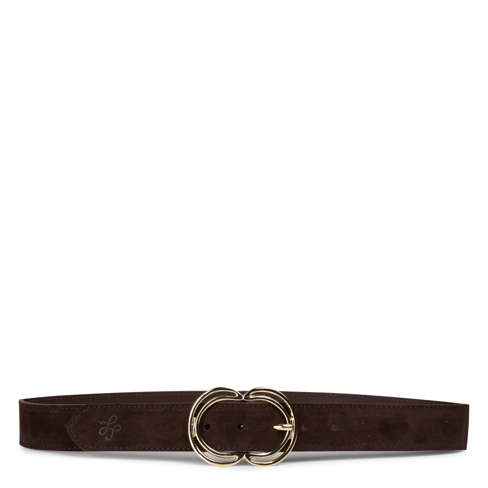 Ceinture à boucle en cuir LA FEE MARABOUTEE Marron