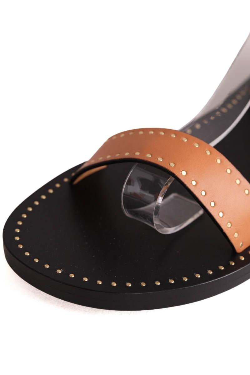 Faux leather sandals ISABEL MARANT - Seconde Main Brown