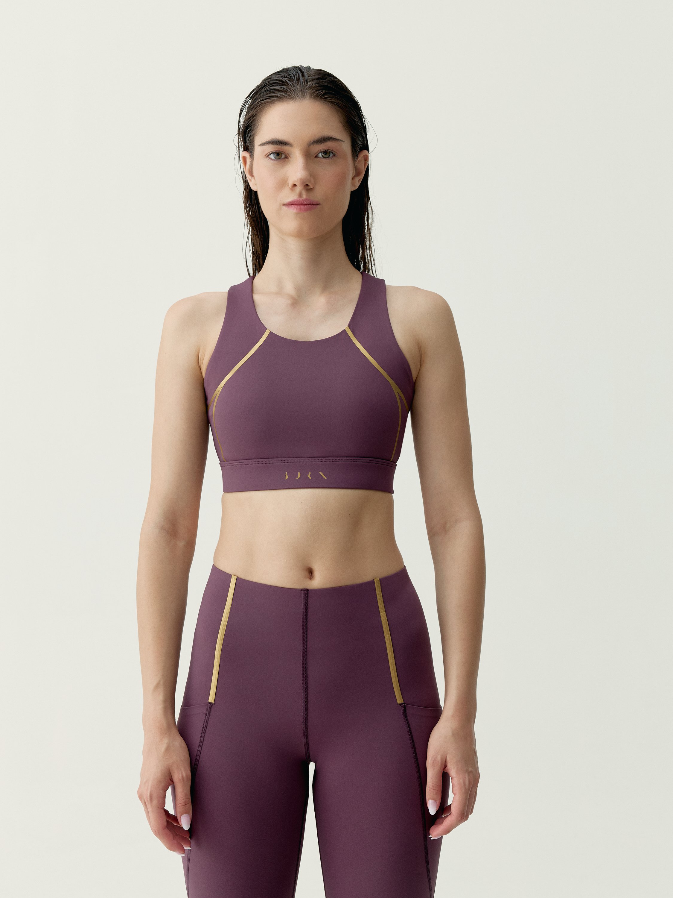 Women's sports bra with high support and shaping effect BORN Red