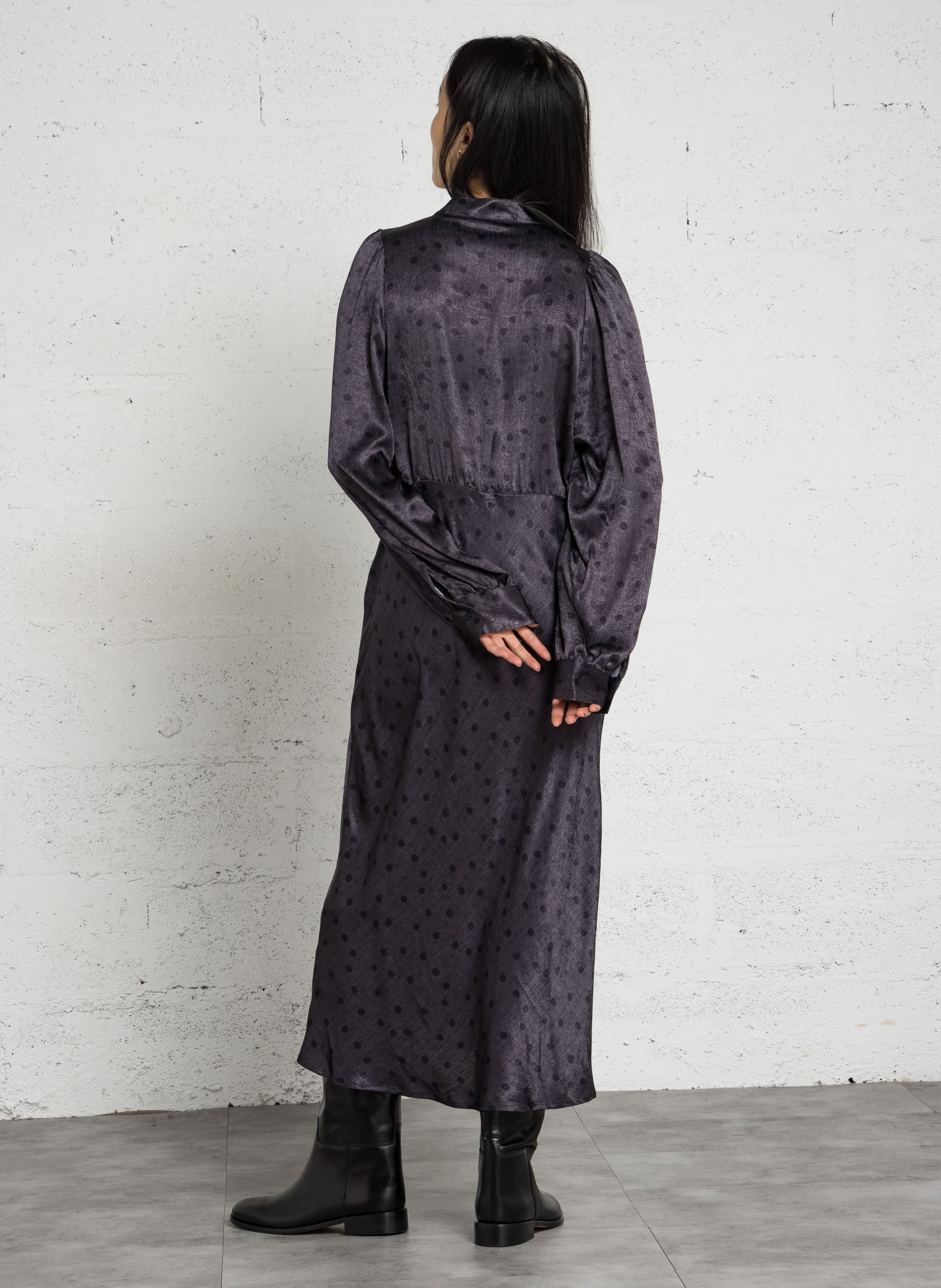 Robe midi droite à poids  SEE U SOON Noir