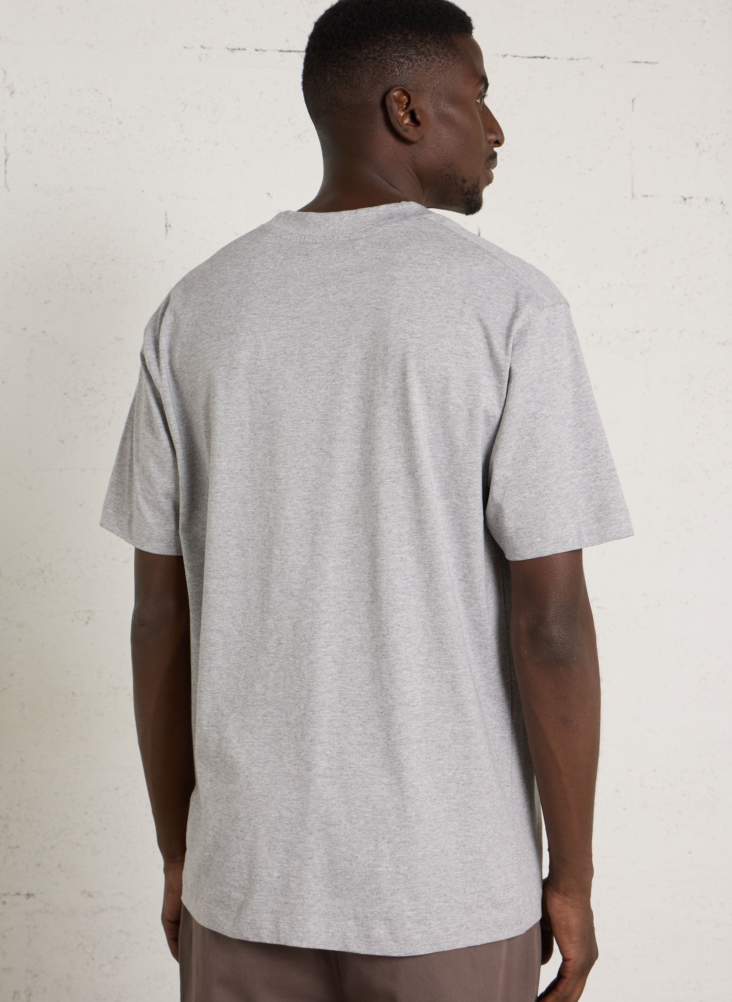 Oversize-T-Shirt aus Bio-Baumwolle mit Rundhalsausschnitt MINIMUM Grau