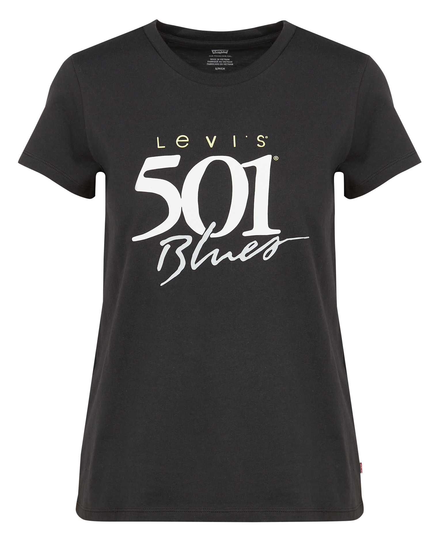 Round-neck cotton T-shirt LEVI&#039;S Black