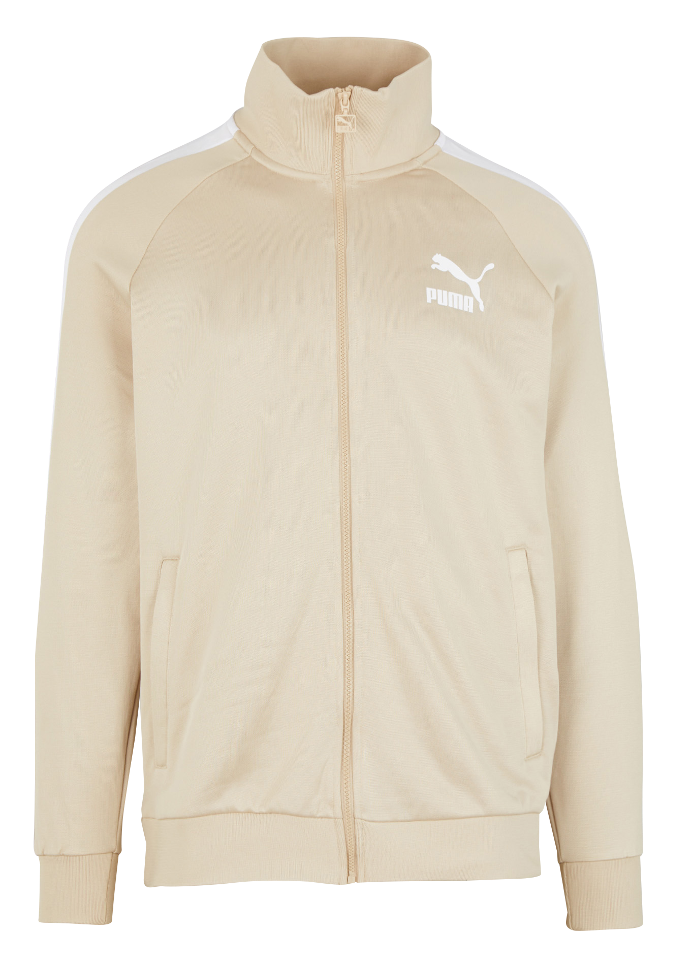 High-neck straight-cut sweater PUMA Beige