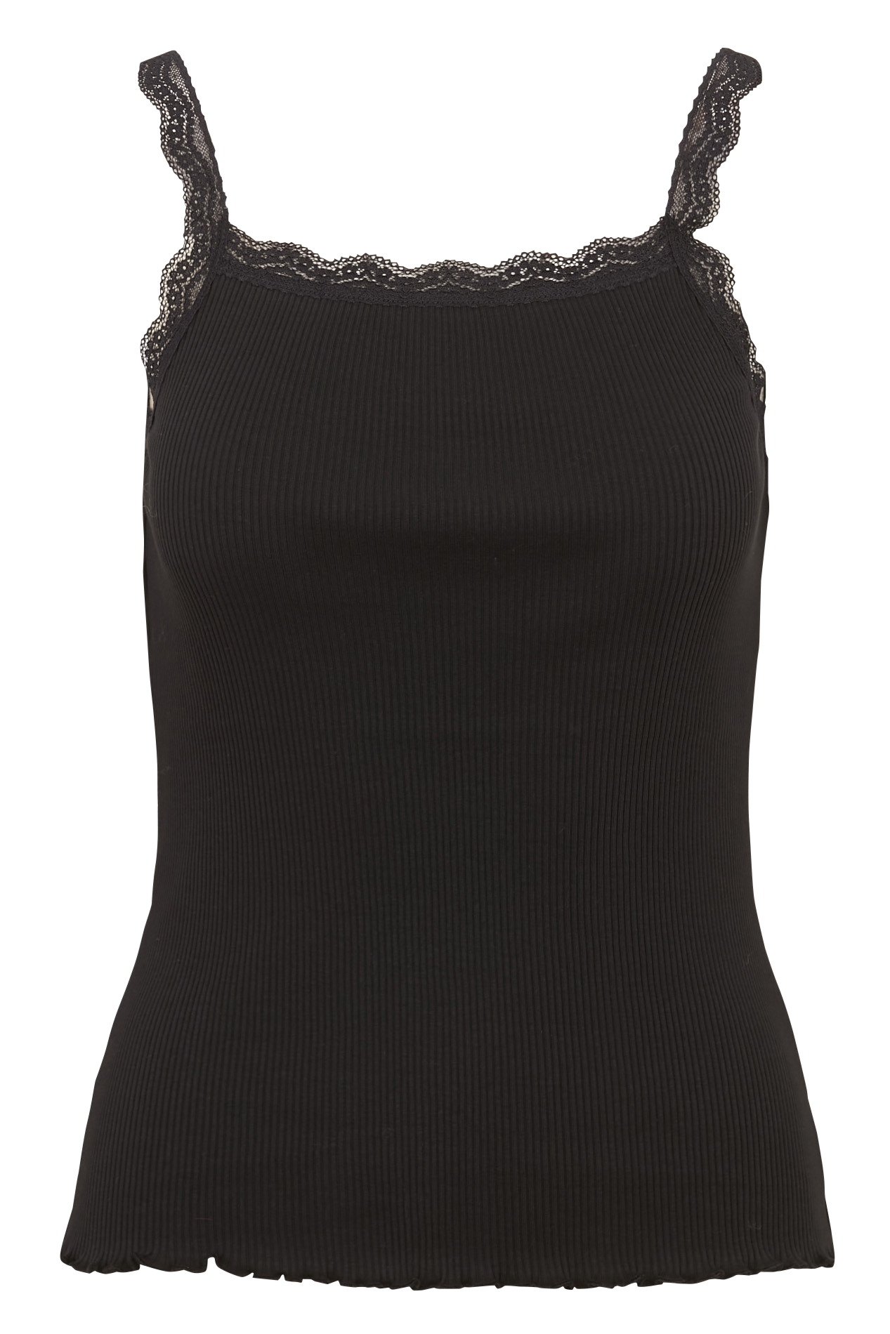 Square-neck cotton tank top MAISON 123 Black
