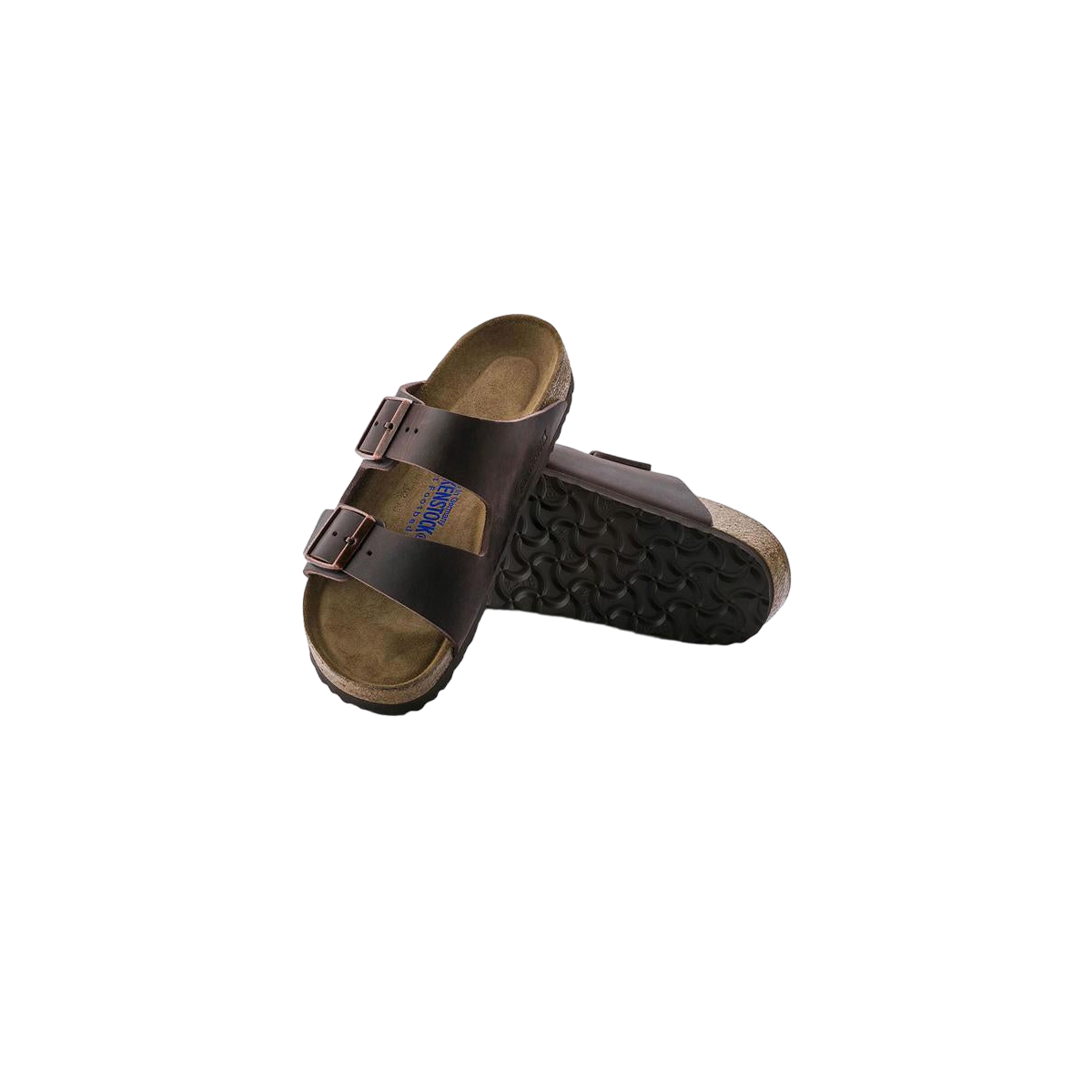 Faux leather sandals Brown