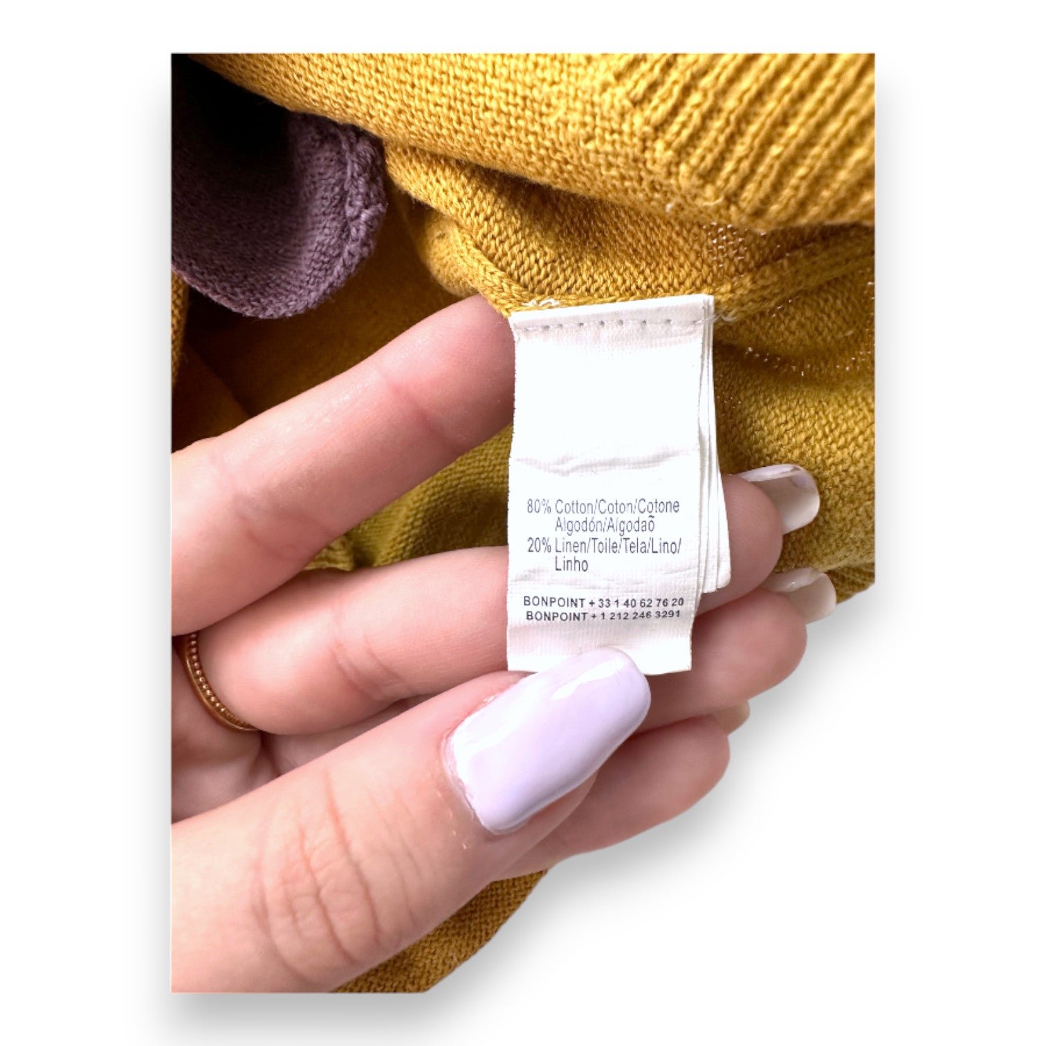 Yellow kids cardigan - 4 years BONPOINT - Seconde Main Yellow