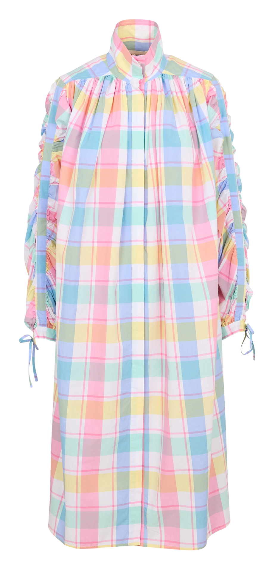 Robe midi imprimée en coton V DE VINSTER Multicolore