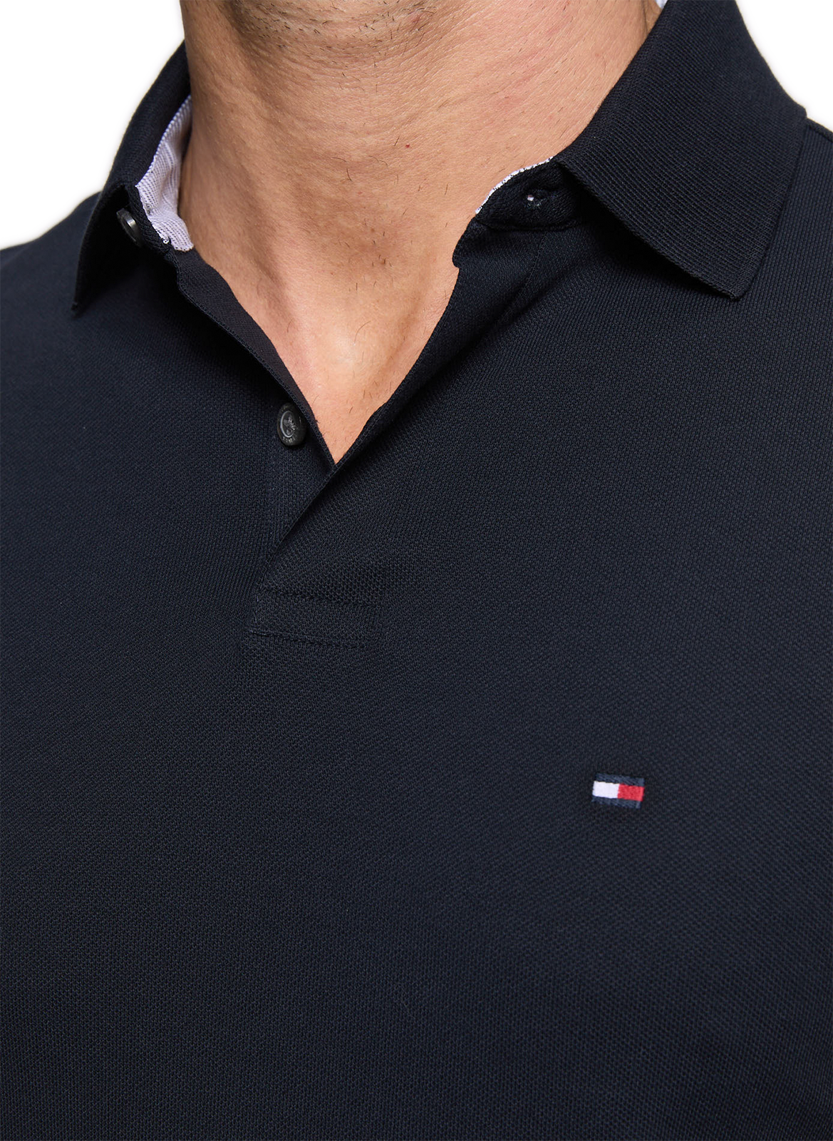 Polo regular-fit en coton biologique mélangé TOMMY HILFIGER Bleu