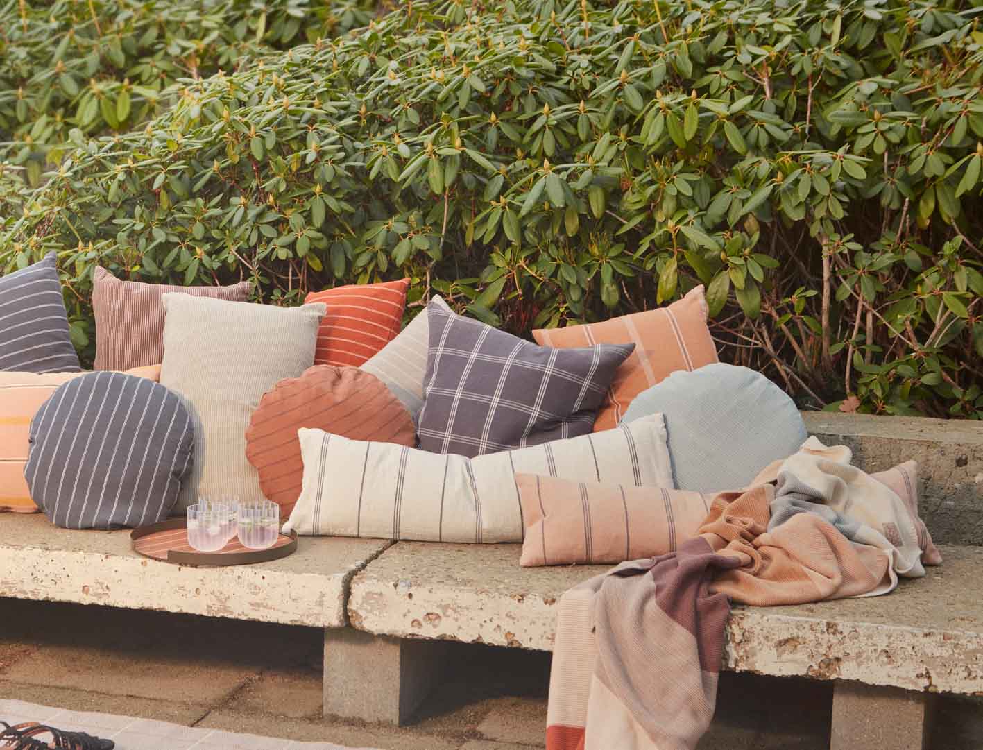 Cotton cushion cover OYOY LIVING DESIGN Black