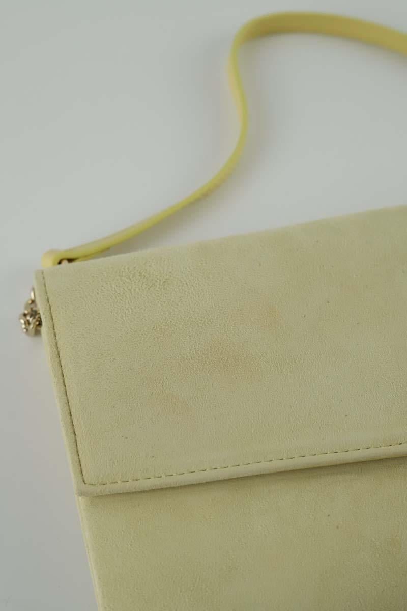 Suede clutch bag LK BENNETT - Seconde Main Yellow