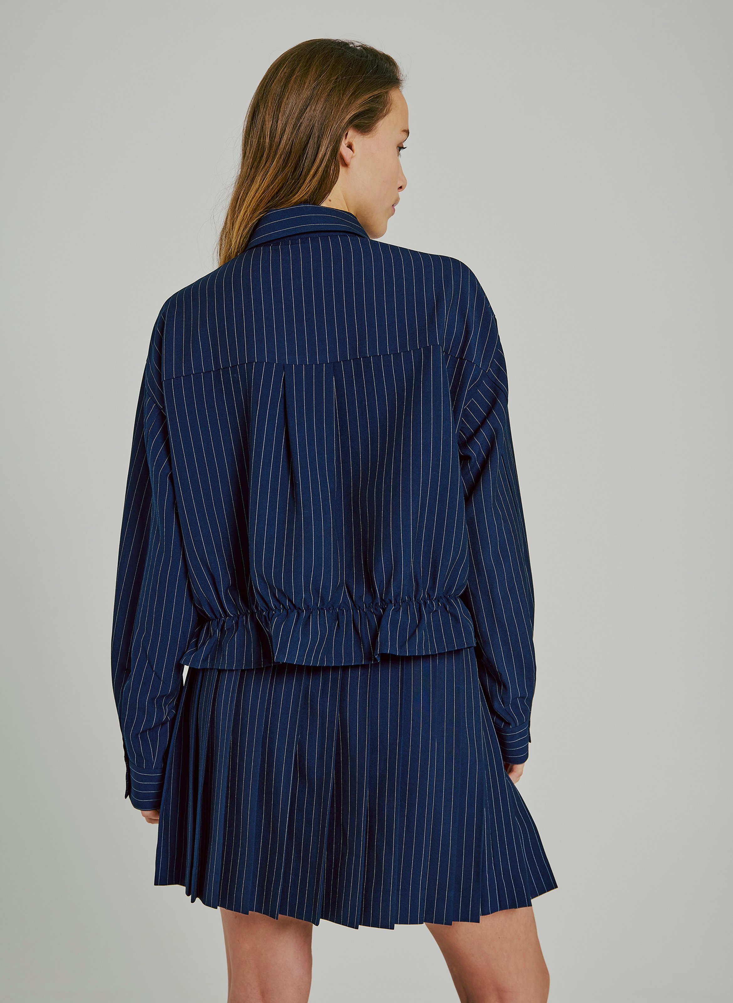 Short-sleeved striped shirt NORR Blue