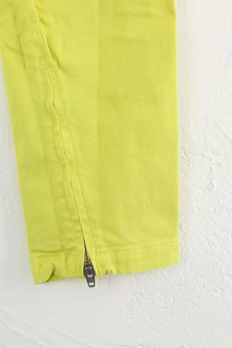 Cotton straight jeans KENZO - SECONDE MAIN Yellow