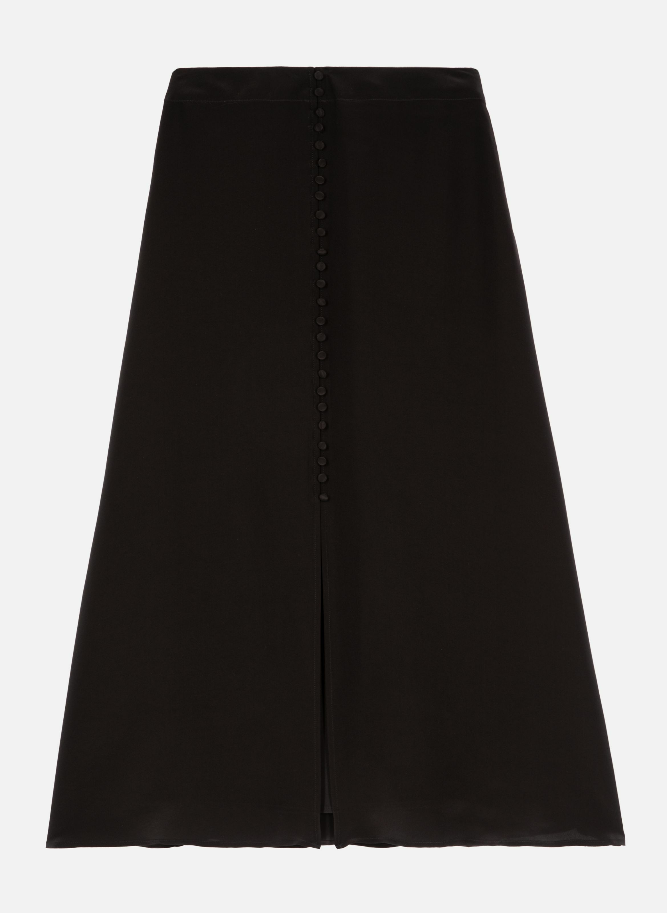 Long silk skirt THE KOOPLES Black