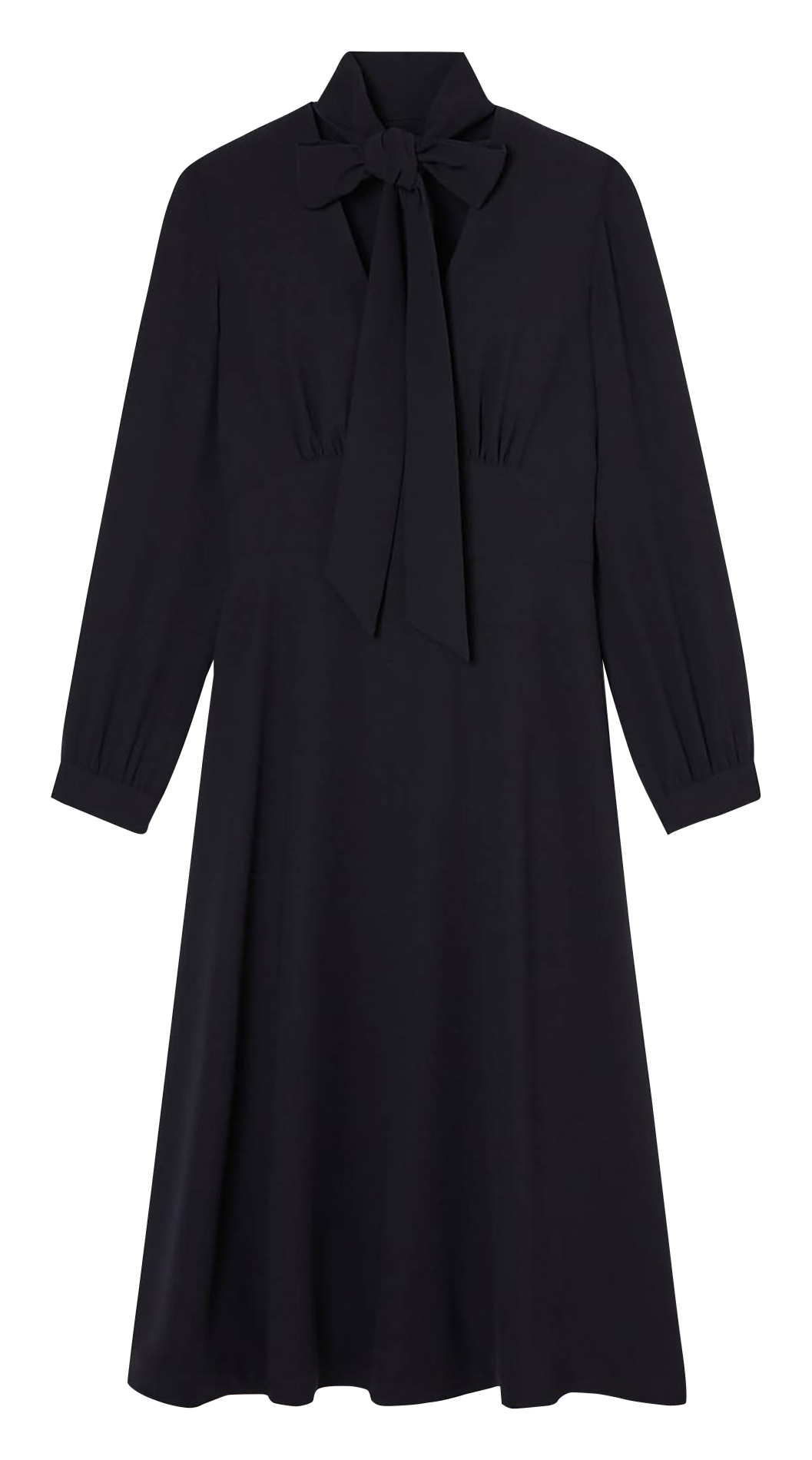 Long pussy-bow dress TARA JARMON Blue