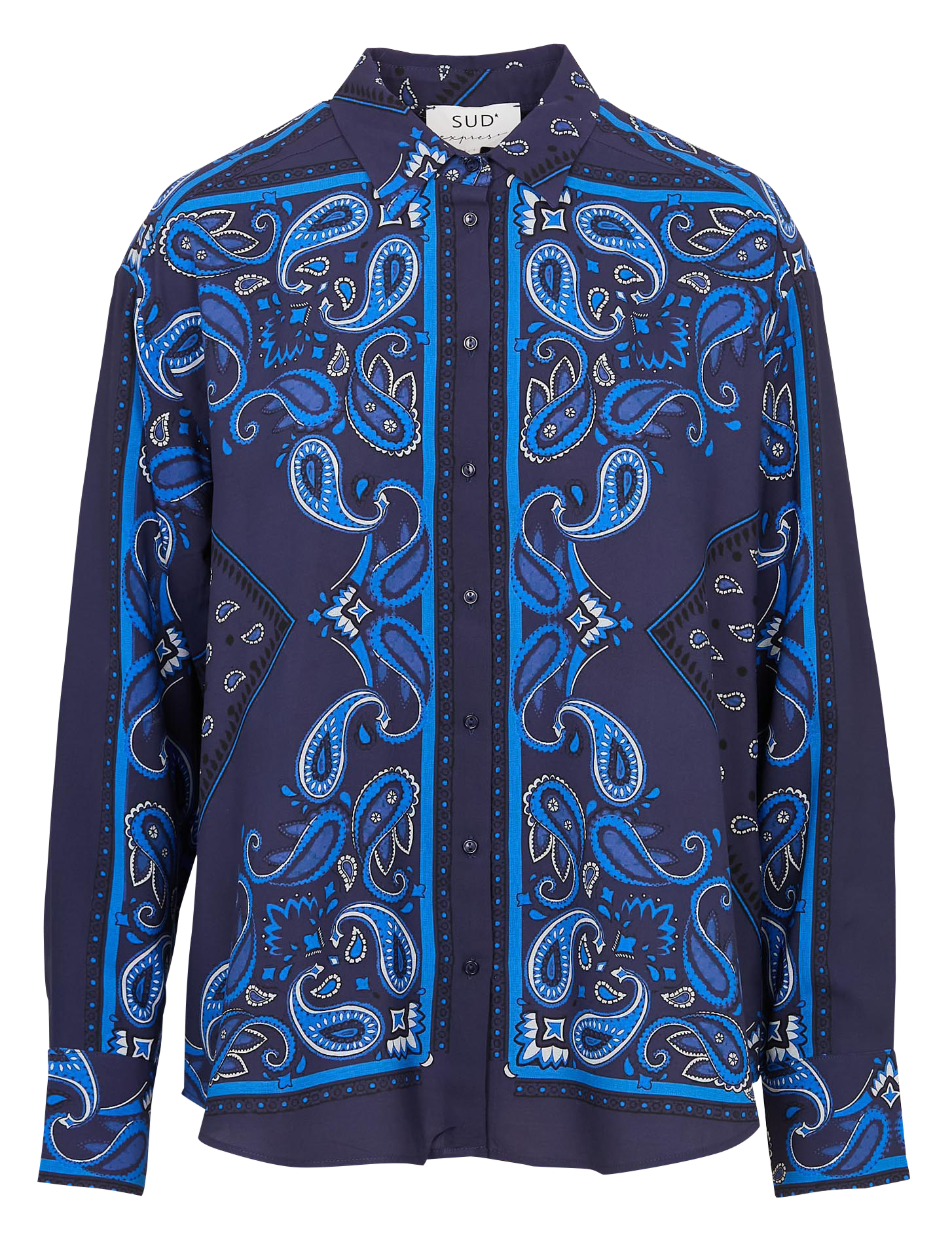 Chemise oversize imprimée SUD EXPRESS Bleu