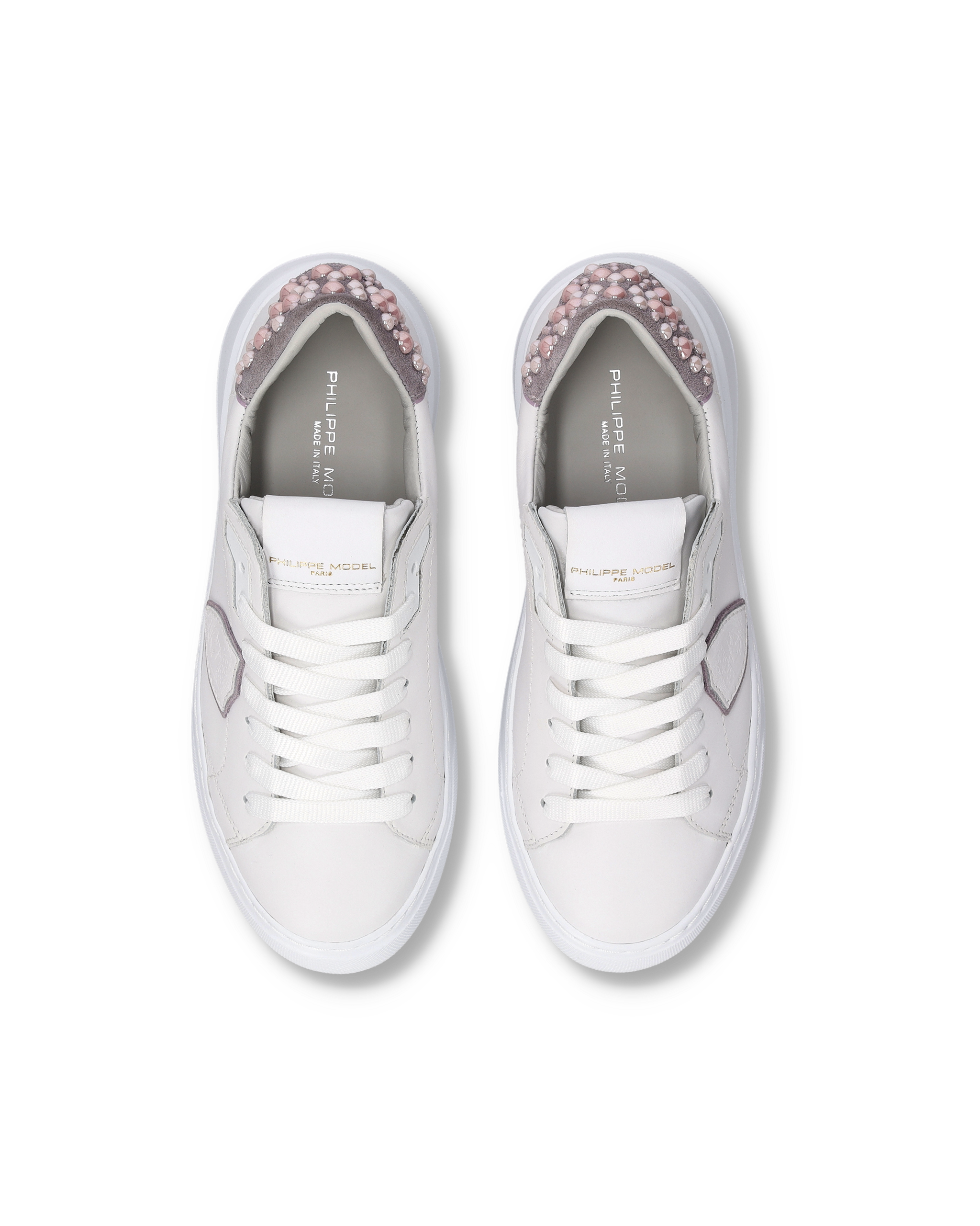 Tennis Temple Sneakers. PHILIPPE MODEL Pink