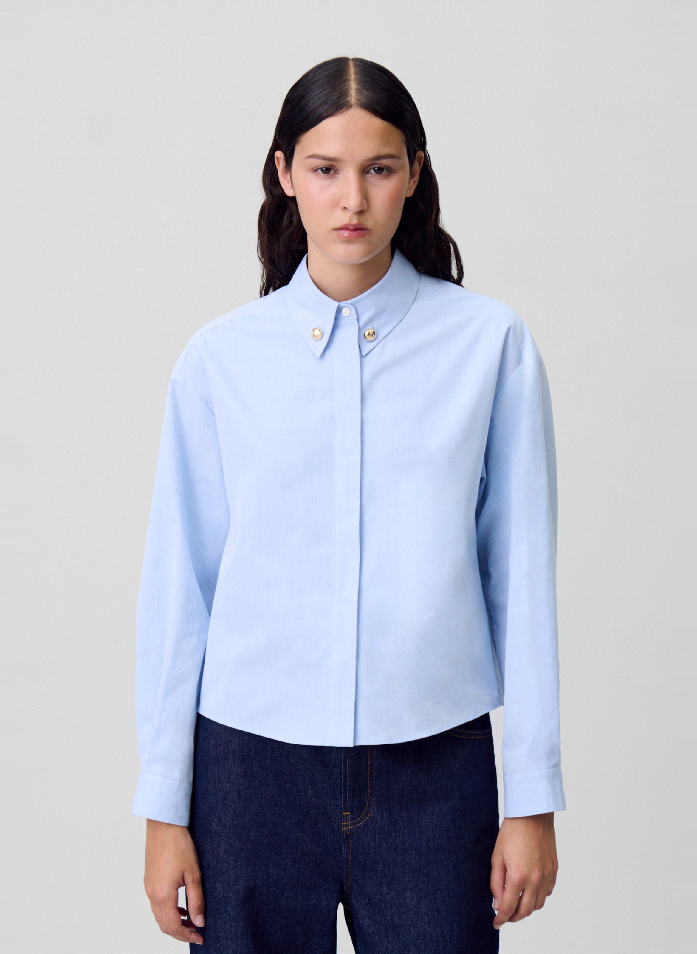 Colonel plain shirt CLAUDIE PIERLOT Blue