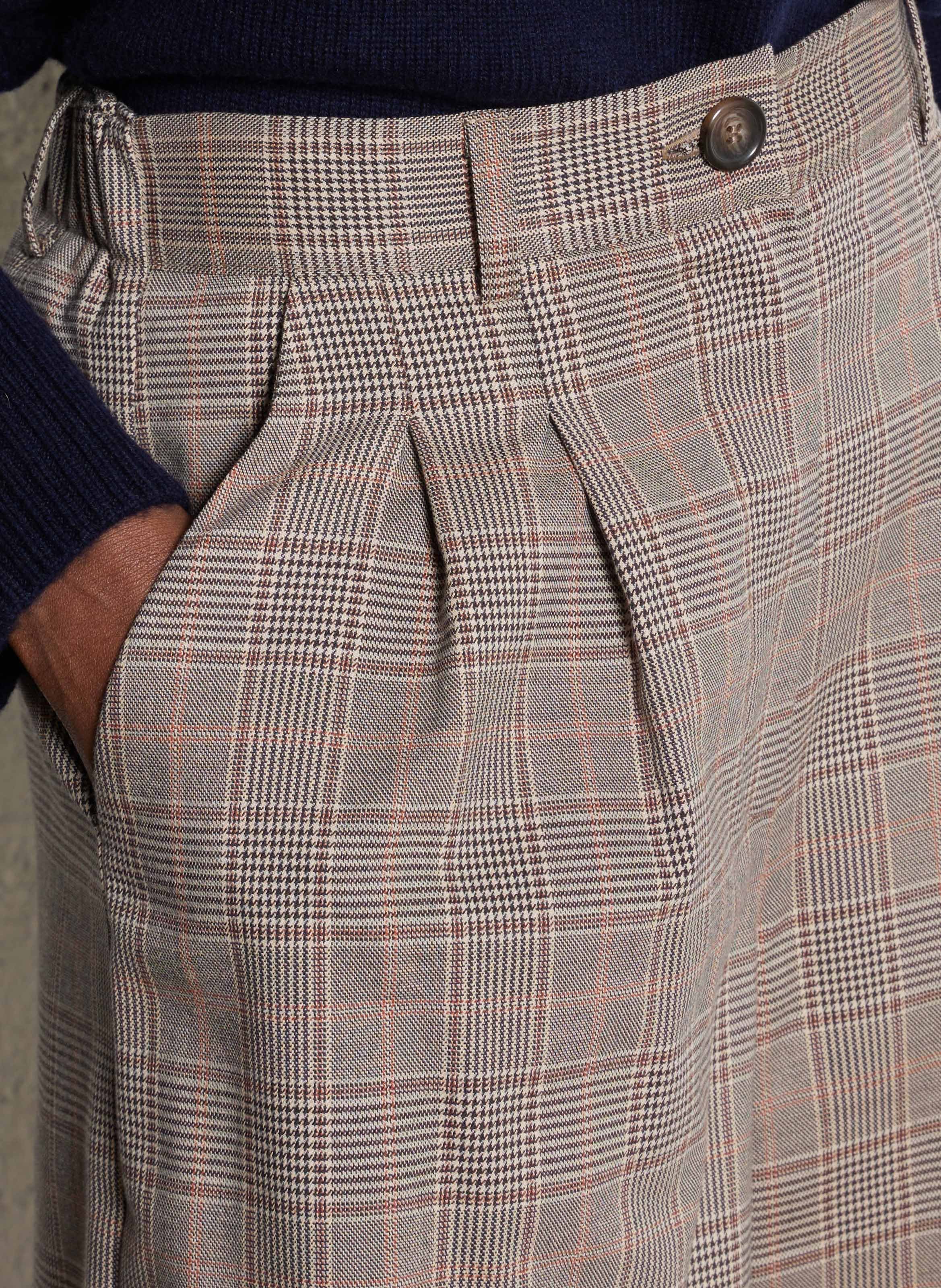 Bermuda droit imprimé DES PETITS HAUTS Beige