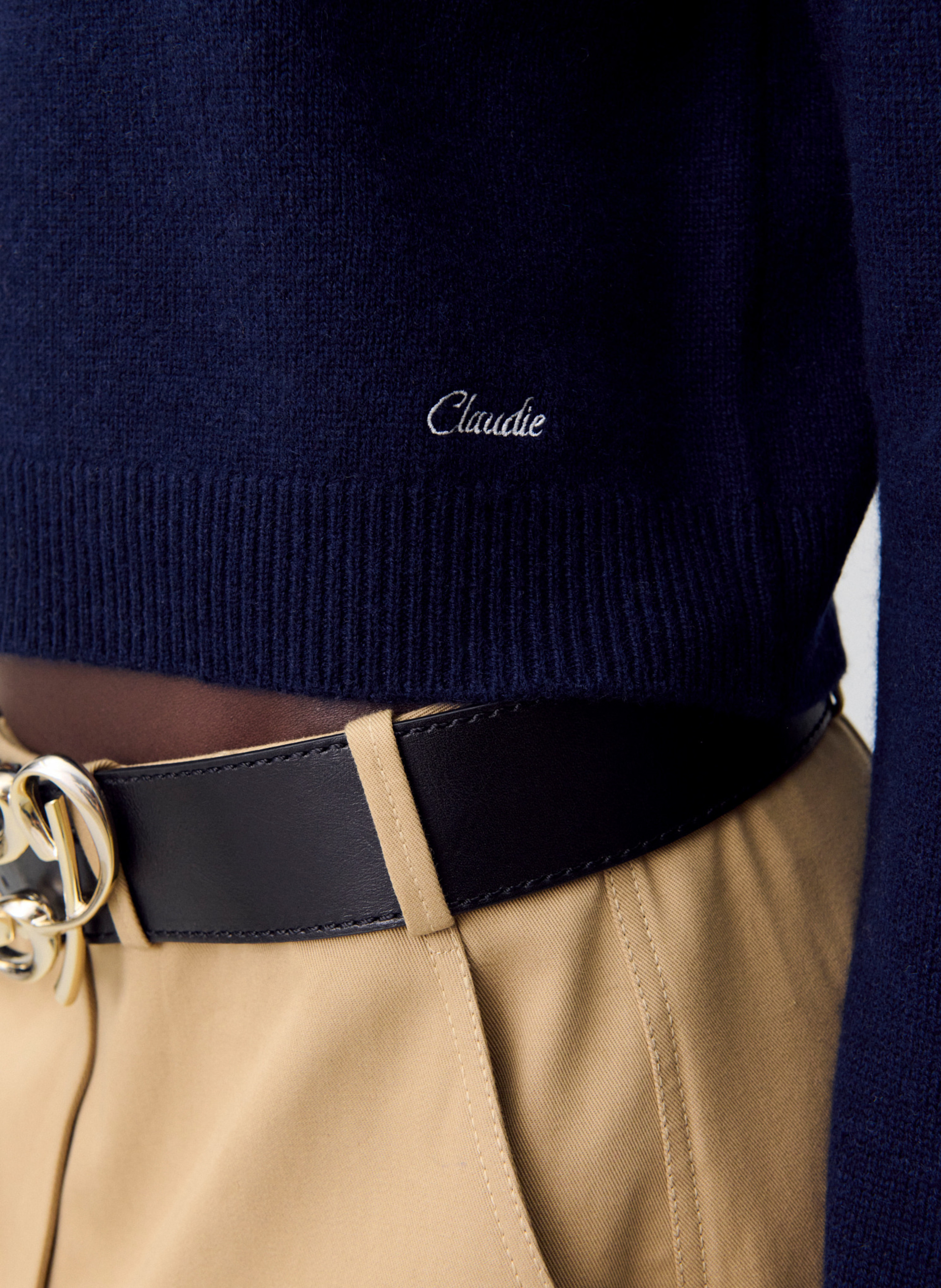 Pull col foulard en laine mélangée CLAUDIE PIERLOT Multicolore