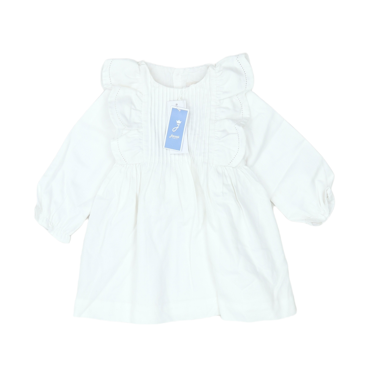White Baby Dress - 12 months JACADI - Seconde Main White