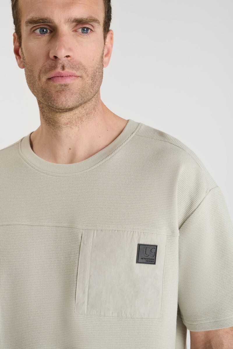 Tommy Badge T-shirt LE TEMPS DES CERISES Beige