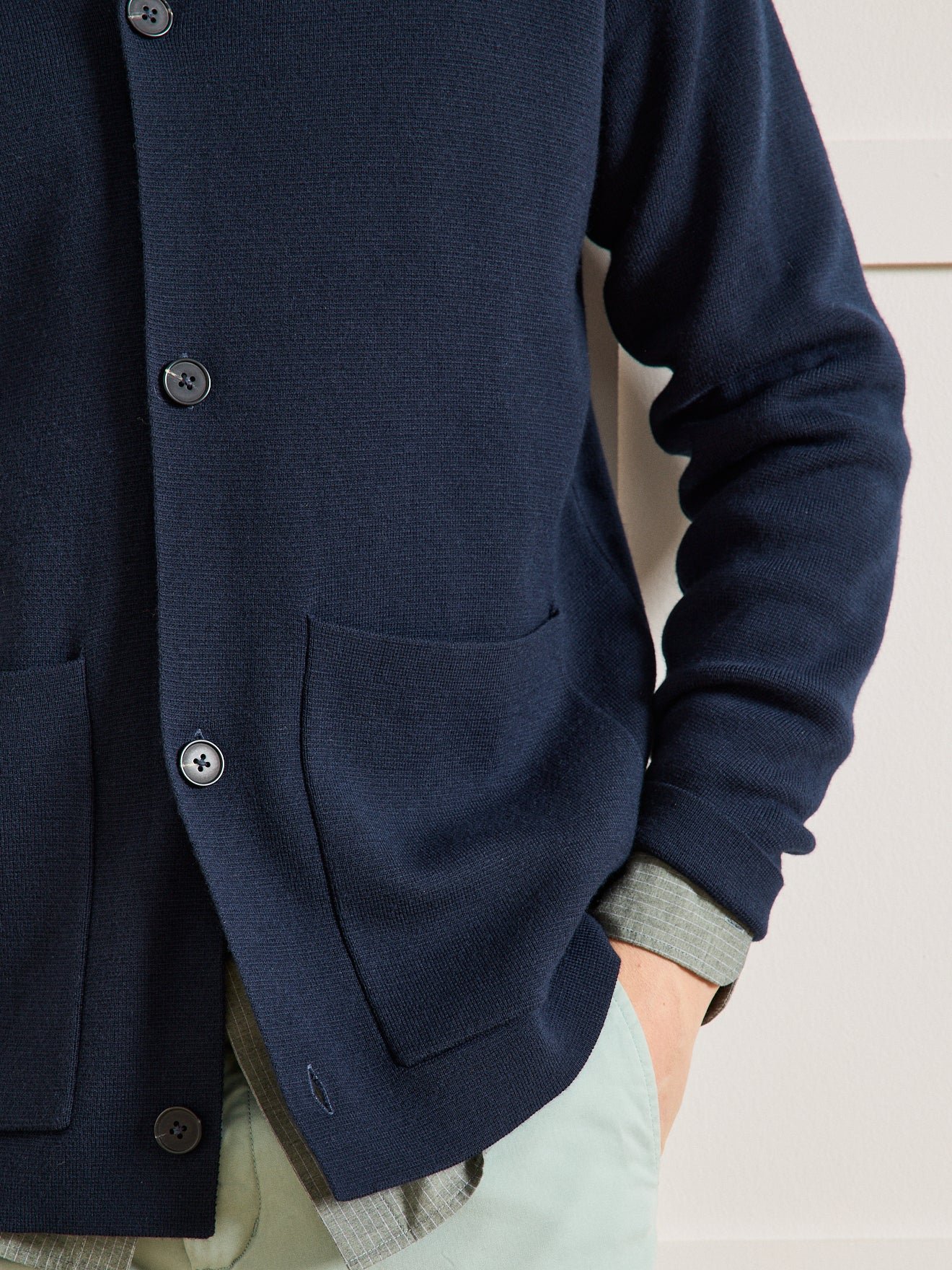 Cardigan with wool and recycled fibers CYRILLUS Blue