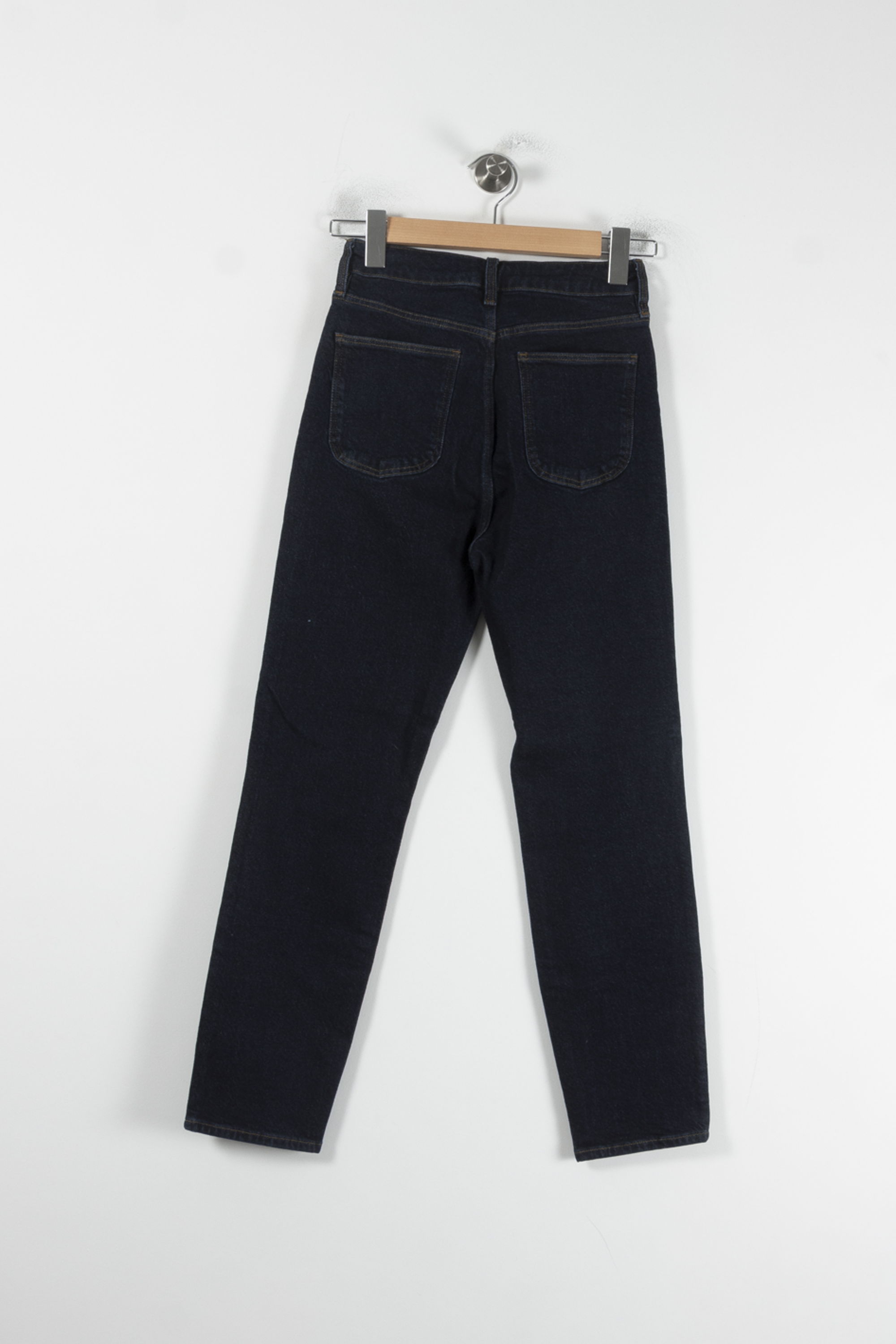 Cropped slim jeans with studs COMPTOIR DES COTONNIERS - Seconde main Blue