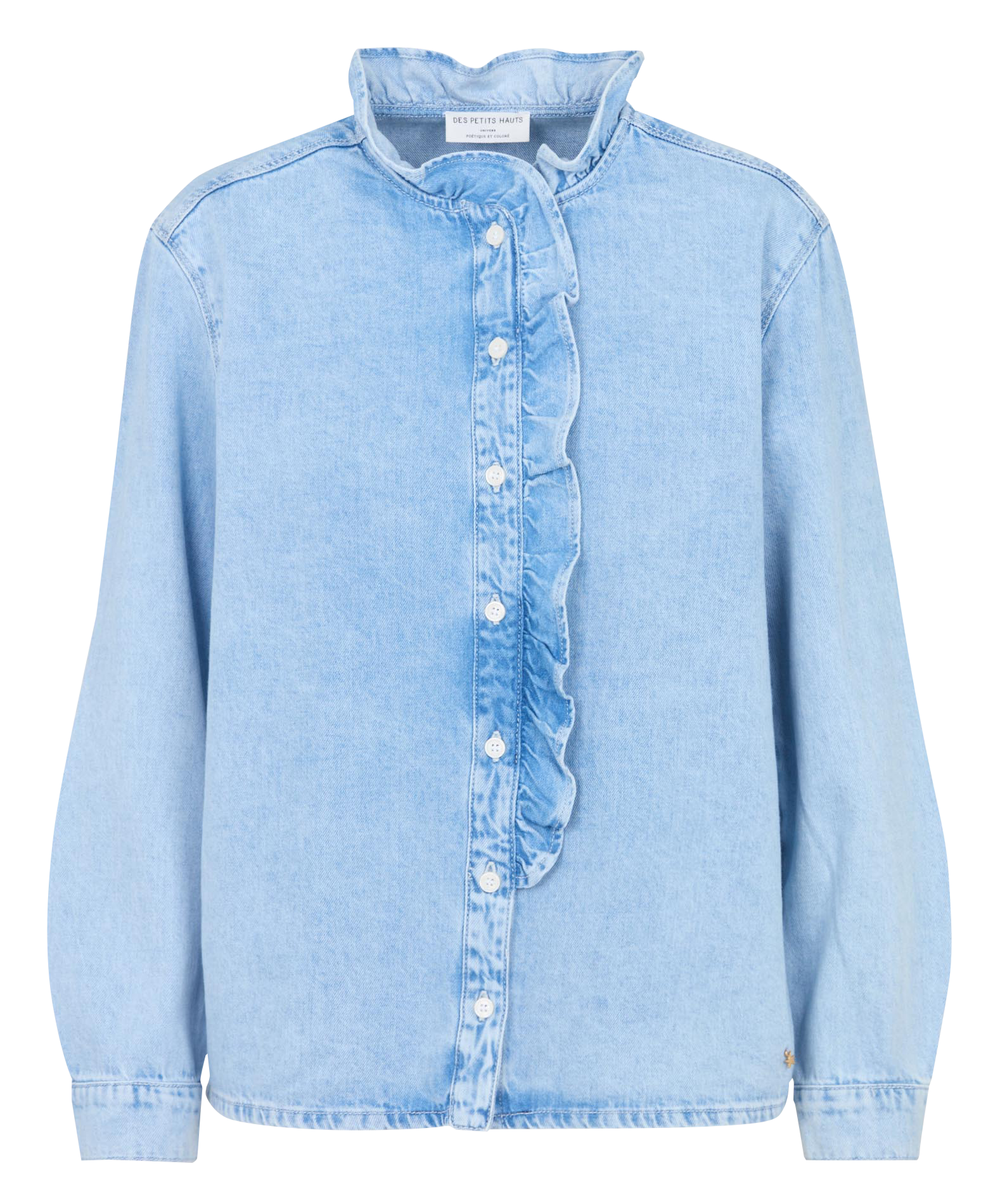 Chemise en denim DES PETITS HAUTS Bleu