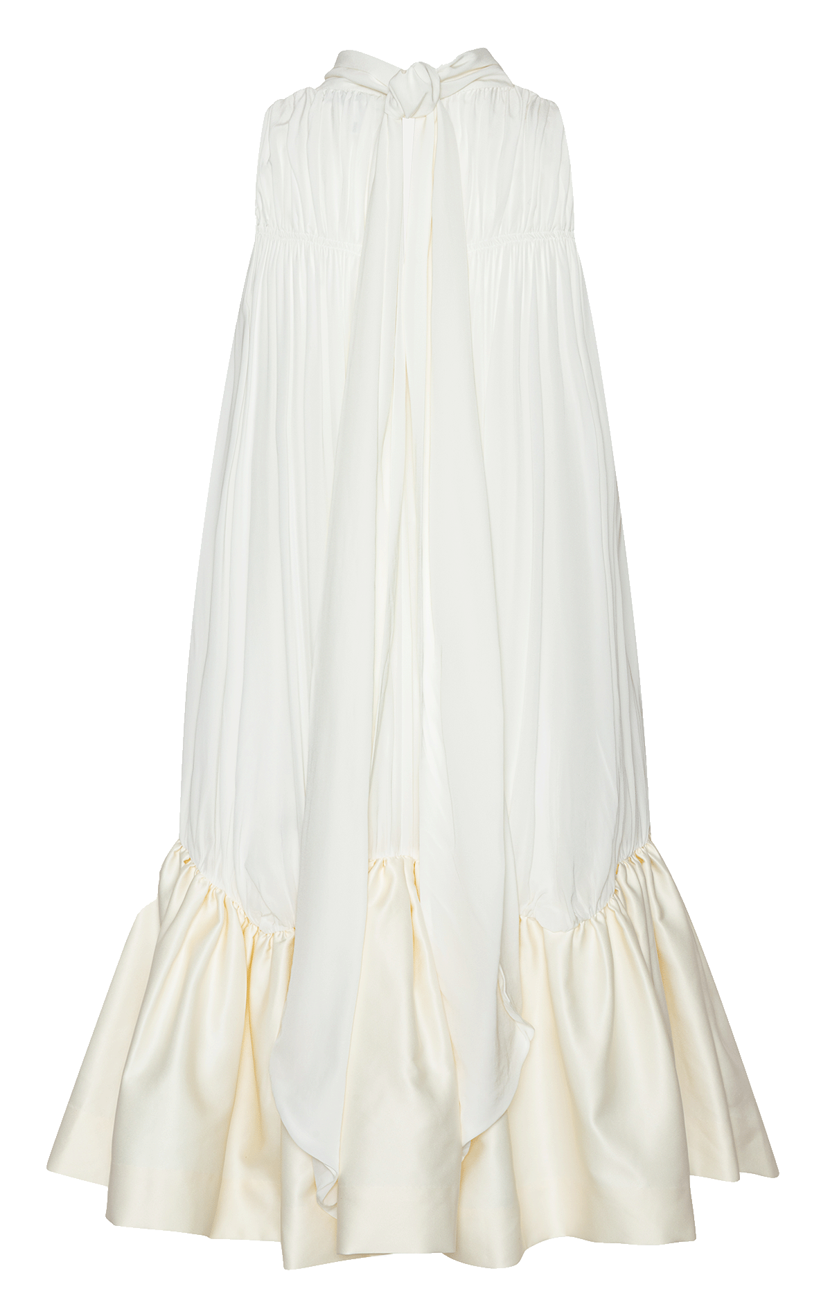 Weit geschnittenes Kurzkleid ROTATE Weiss