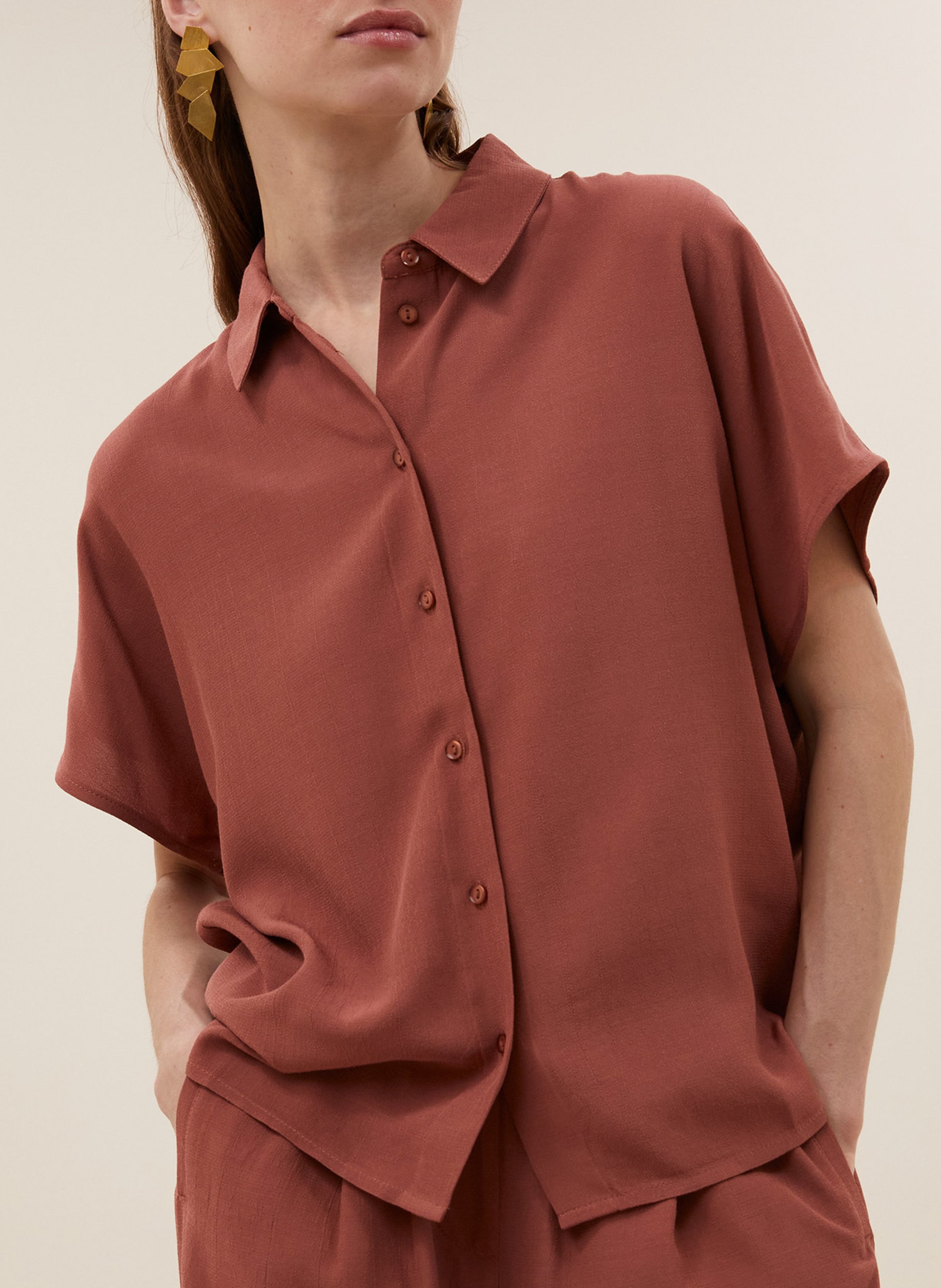 Straight shirt BY BAR Pink