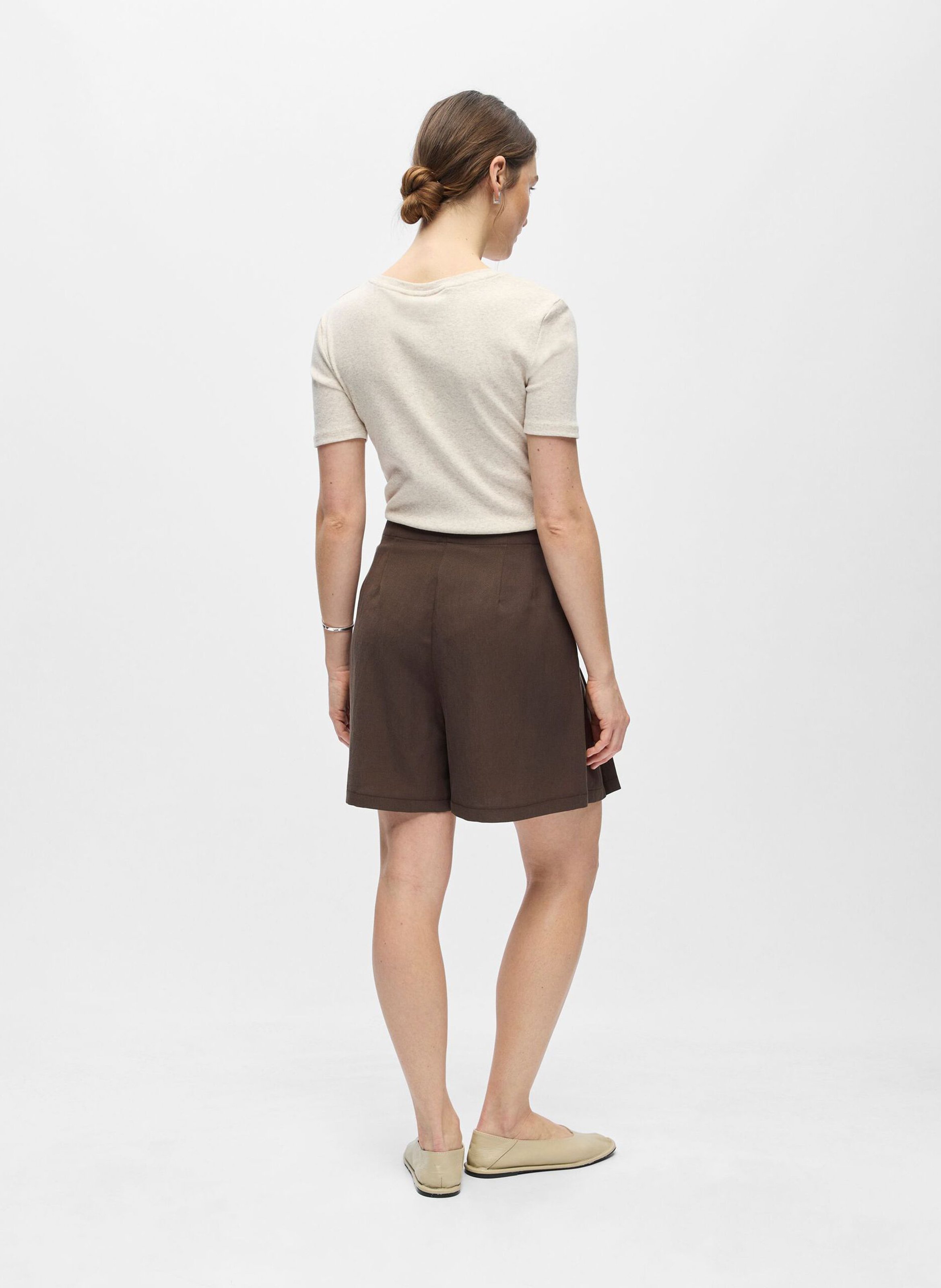 Short droit OBJECT Marron