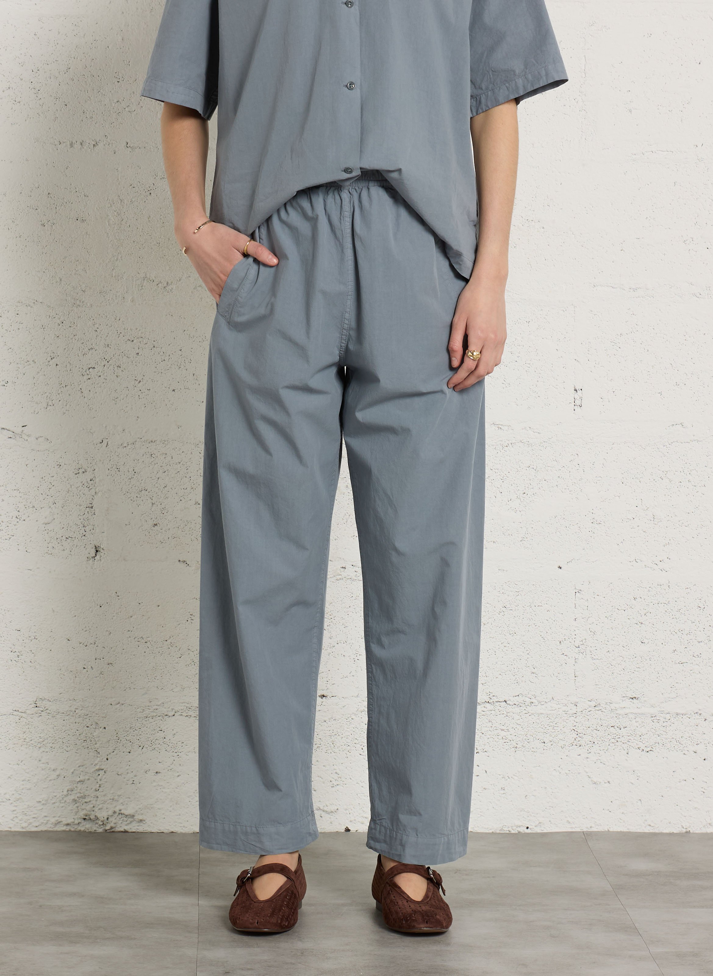 Wide cotton trousers  MASSCOB Blue