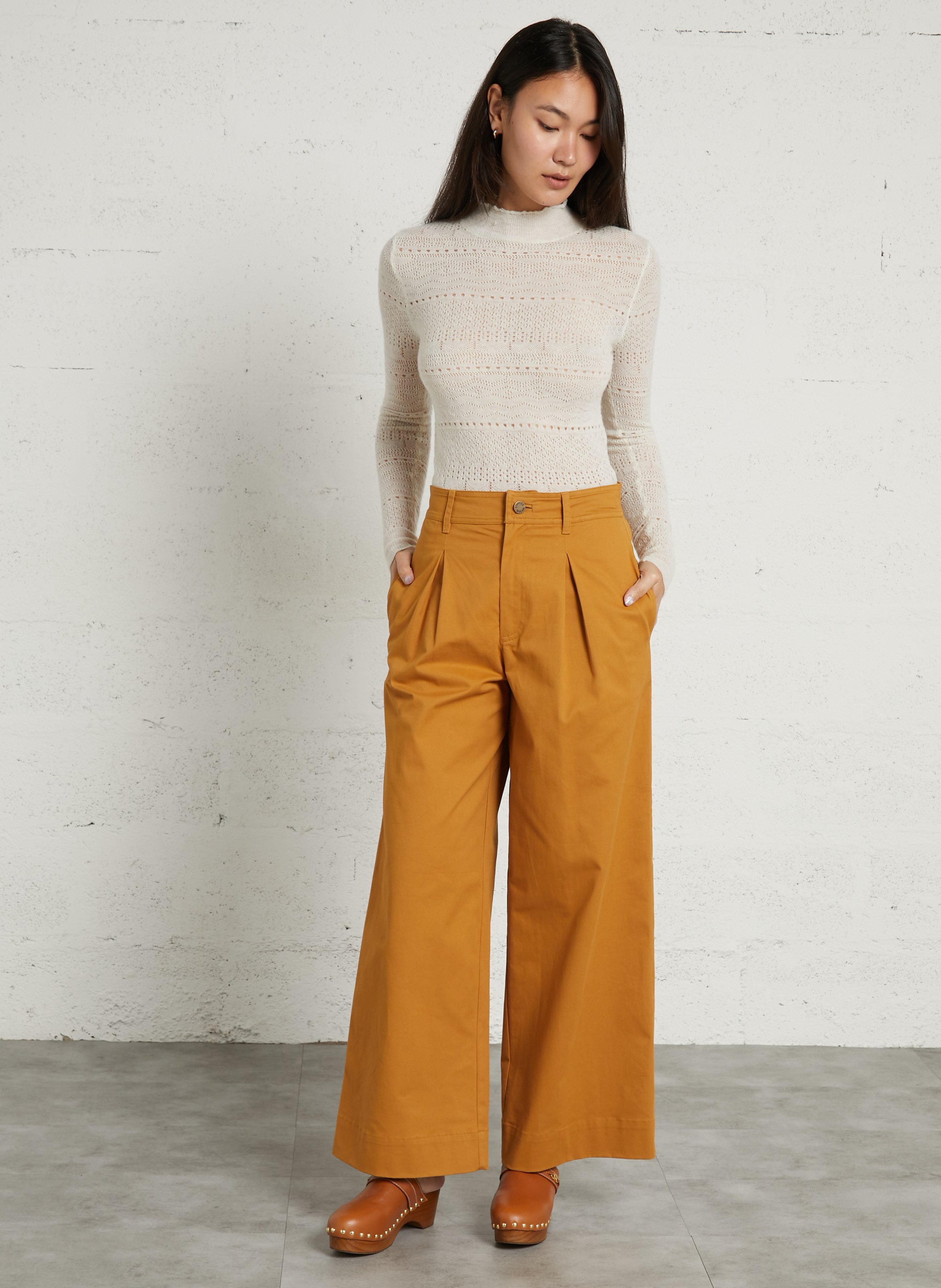 Pull col montant LOUISE MISHA Beige