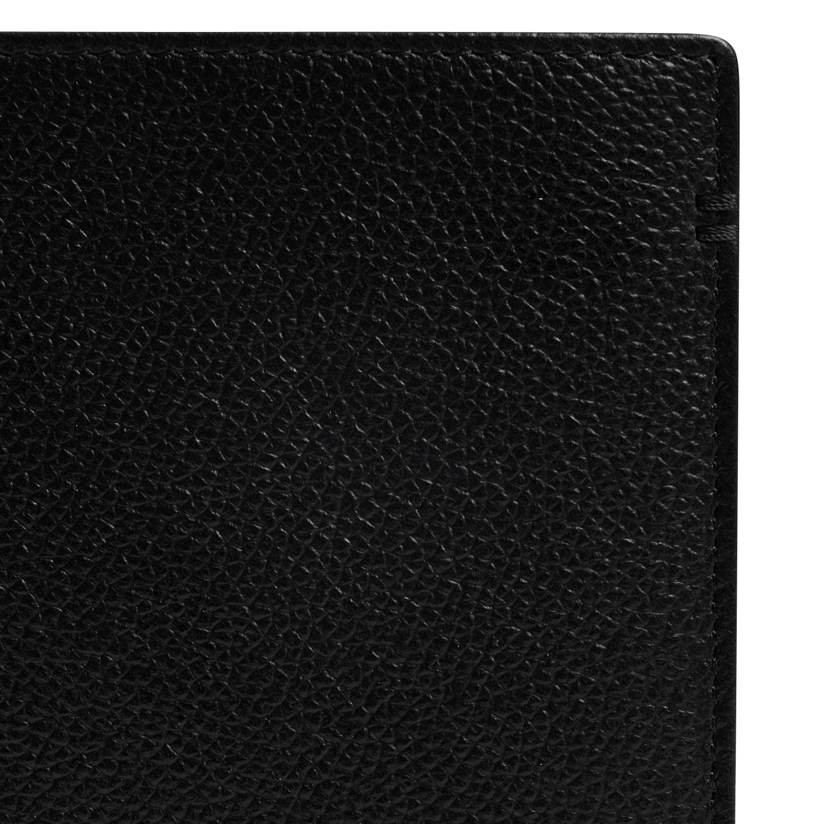 Vertical cowhide leather wallet LE TANNEUR Black