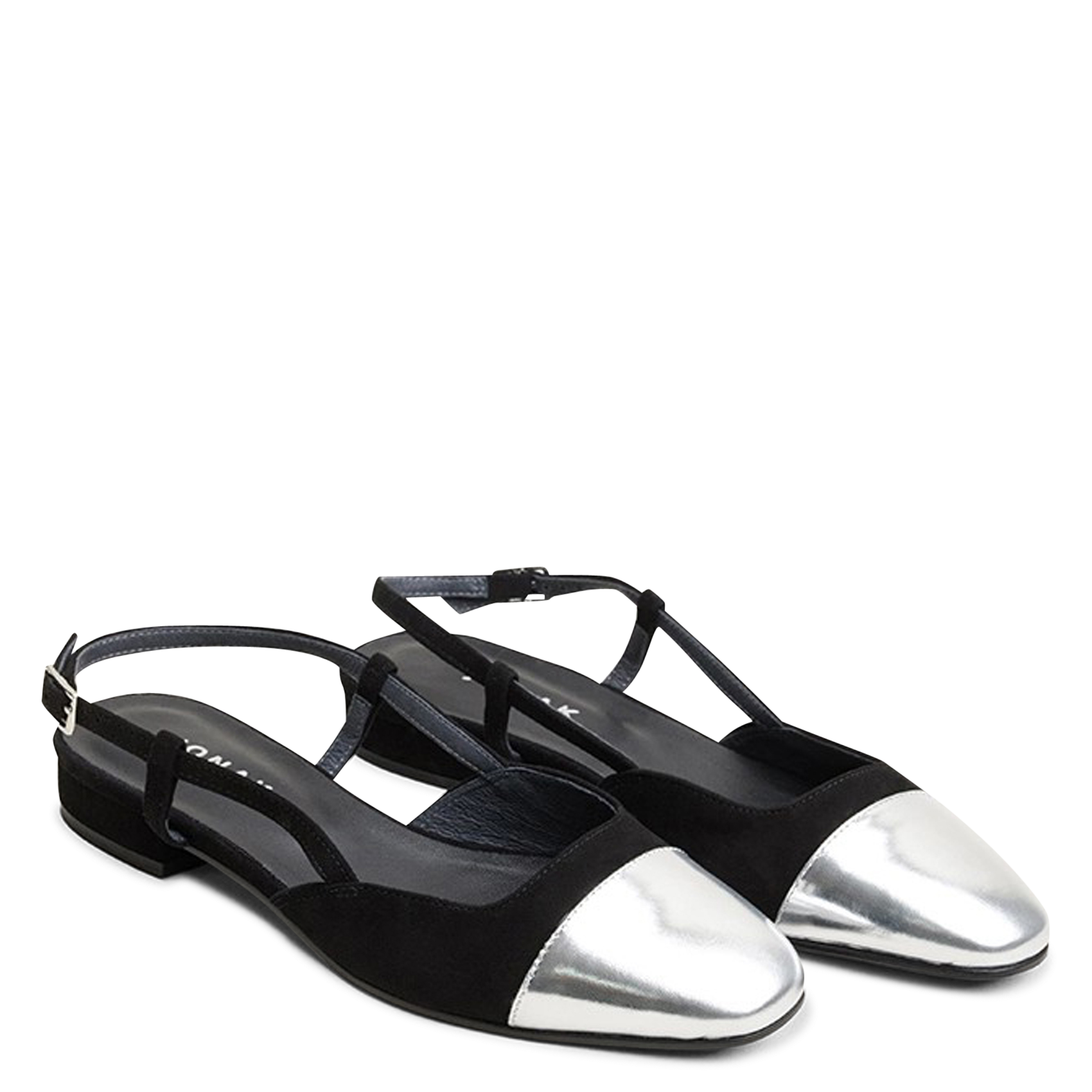 Ballerines en cuir JONAK Noir