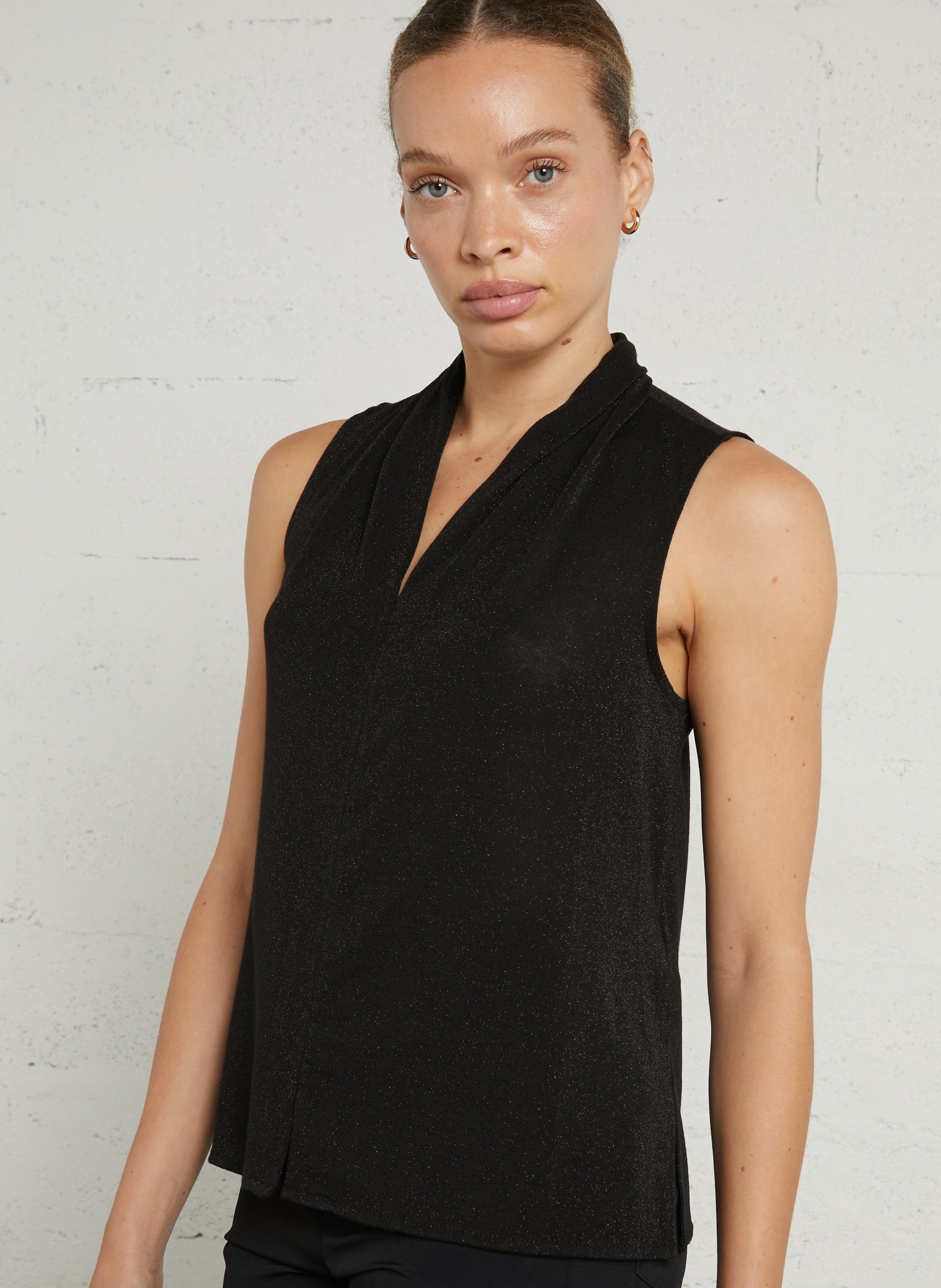 Top ample brillant MOMONI Black