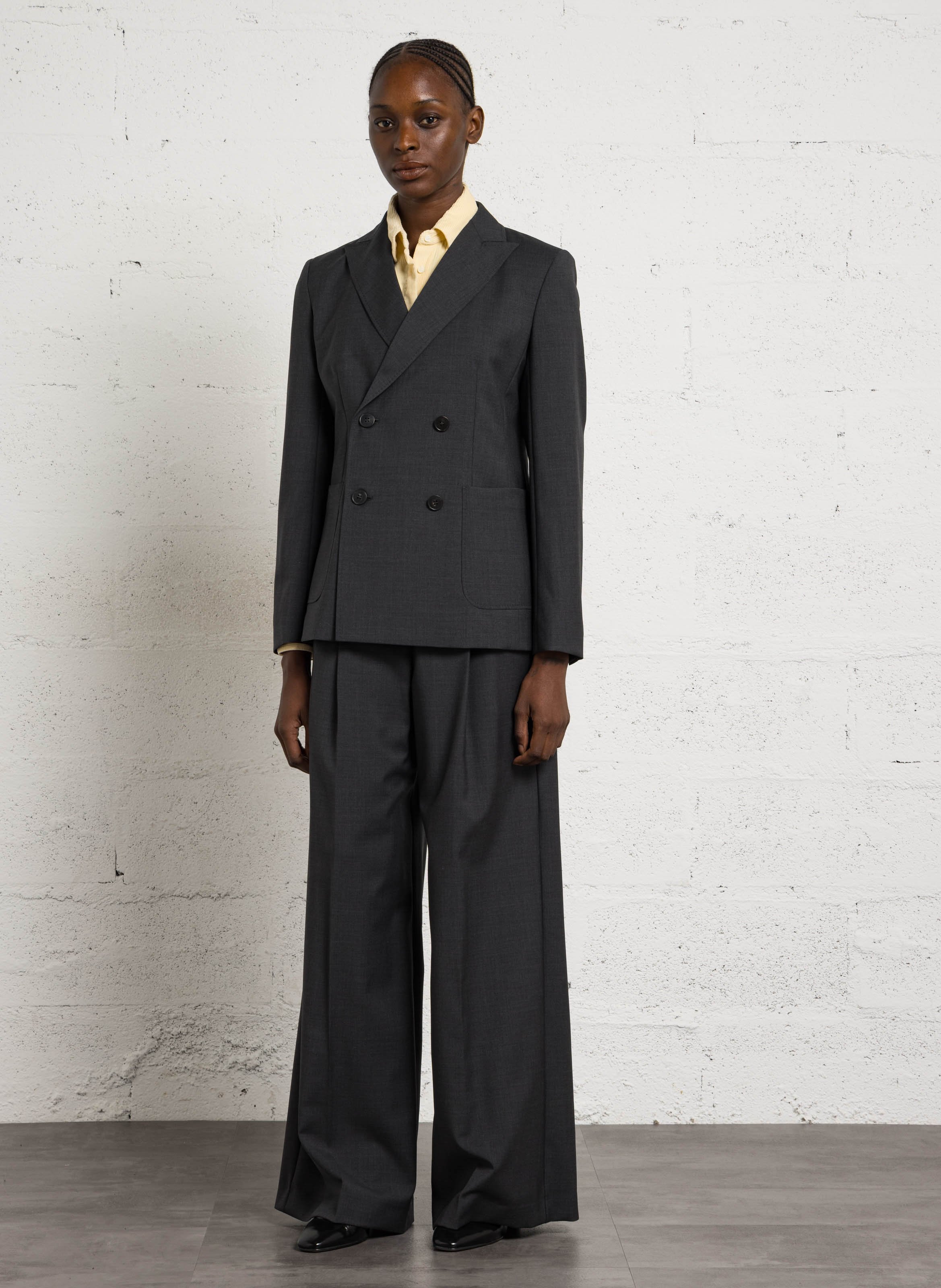 Pantalon kostuum in wol MAX MARA WEEK END Zwart