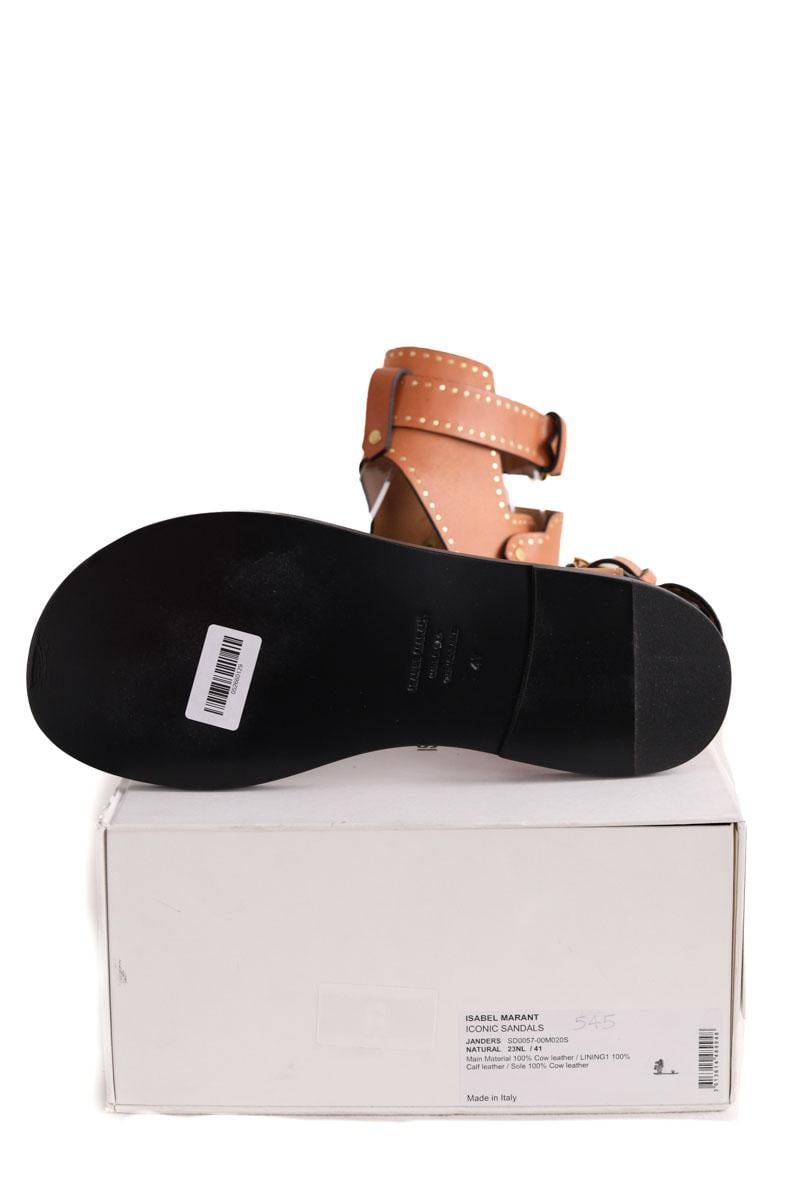 Faux leather sandals ISABEL MARANT - Seconde Main Brown